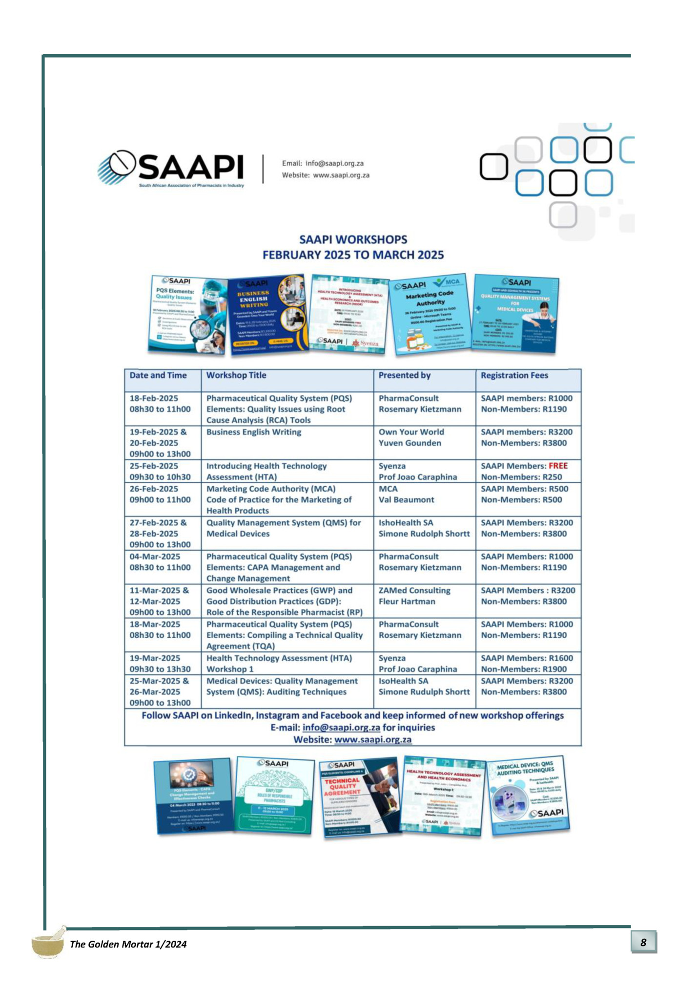 The Golden Mortar 1/2024 The Golden Mortar 1/2024