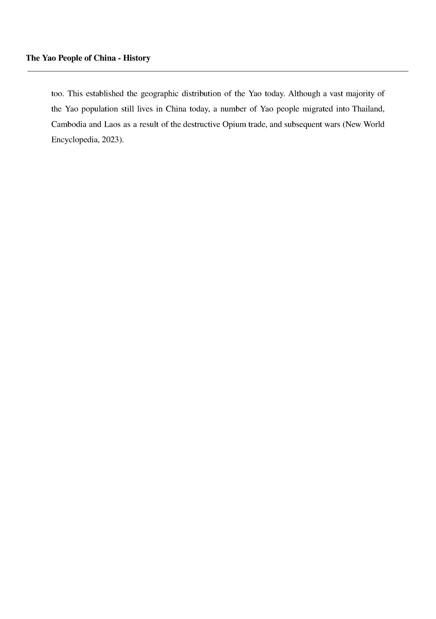 The Yao People of China - History The Yao People of China - History