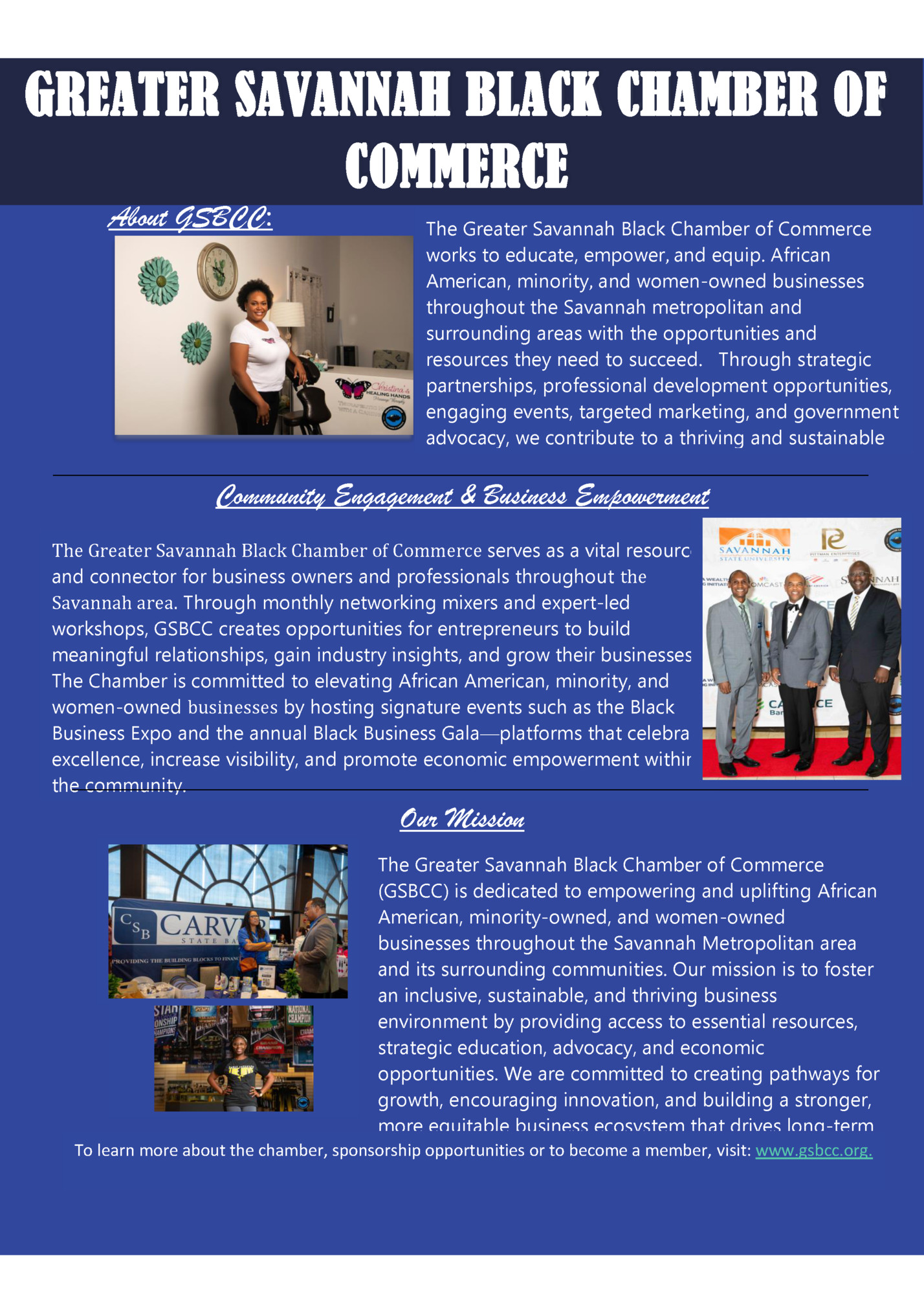 GREATER SAVANNAH BLACK CHAMBER OF