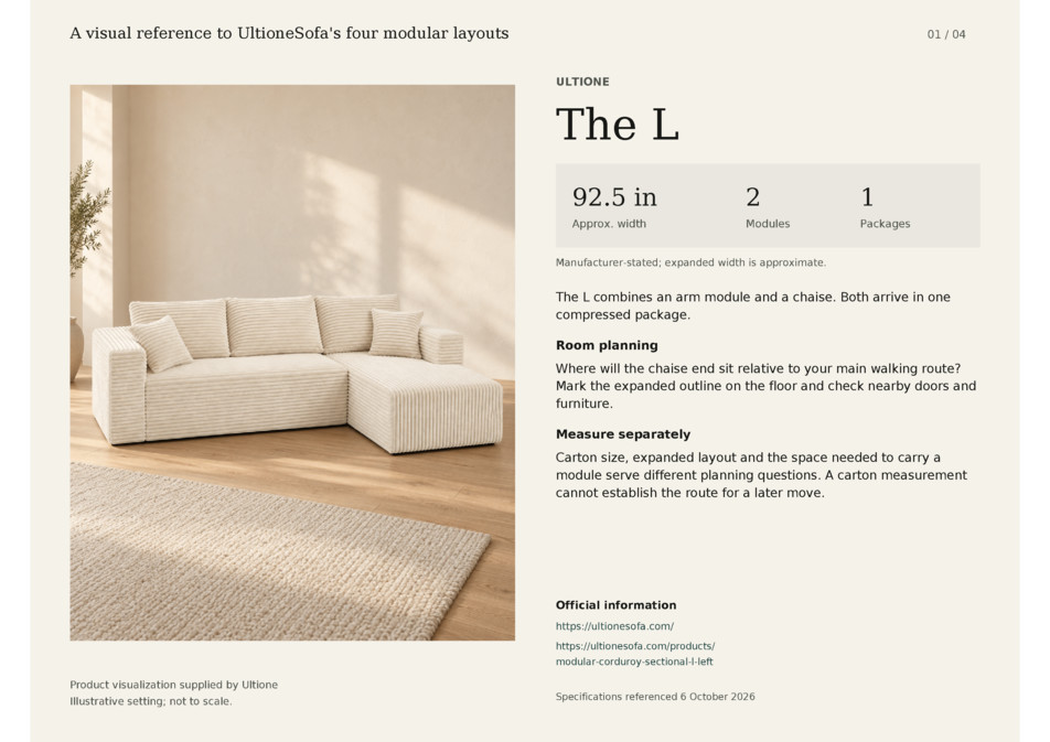ULTIONE Modular Sofas: Four Layouts