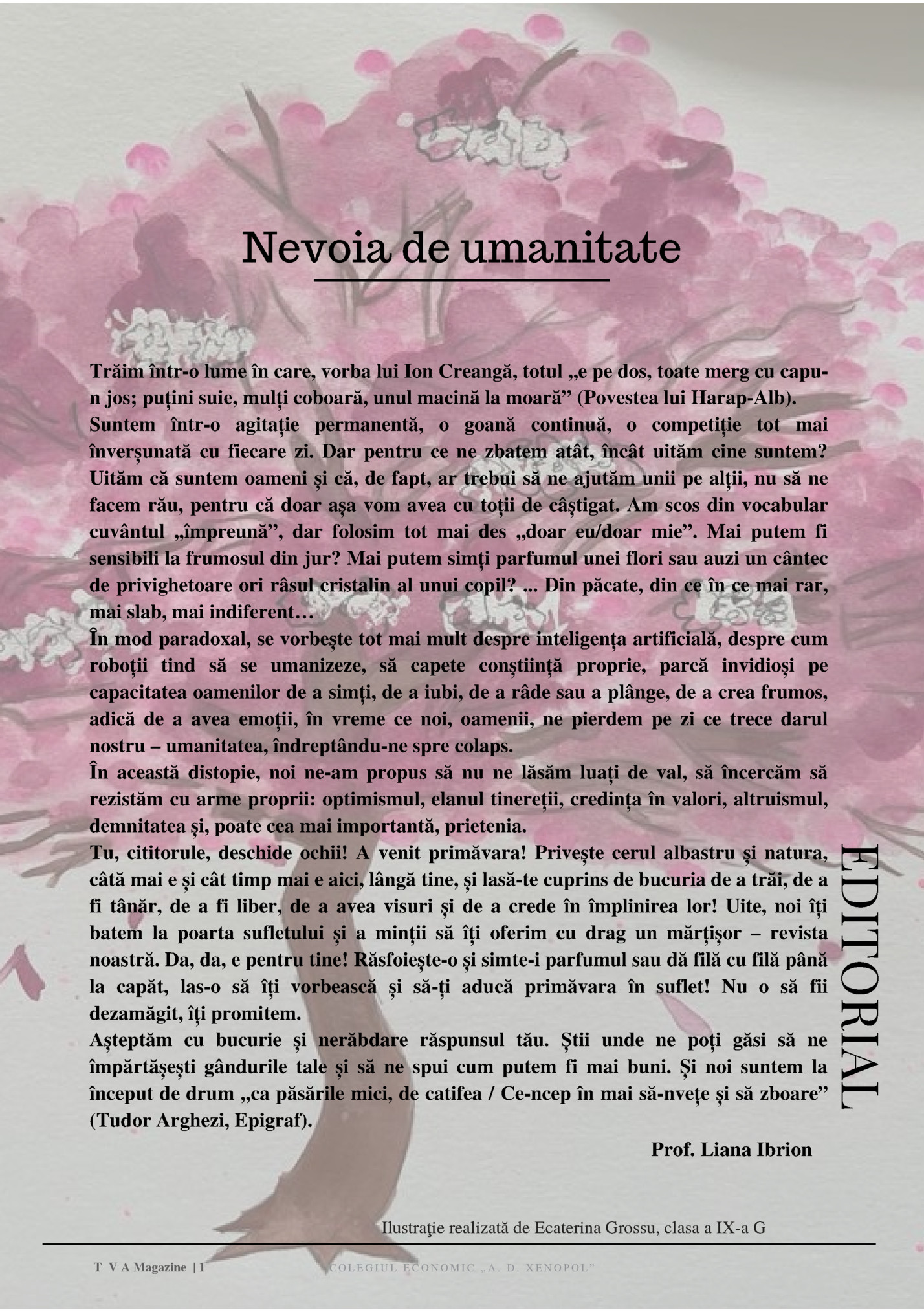 Nevoia de umanitate