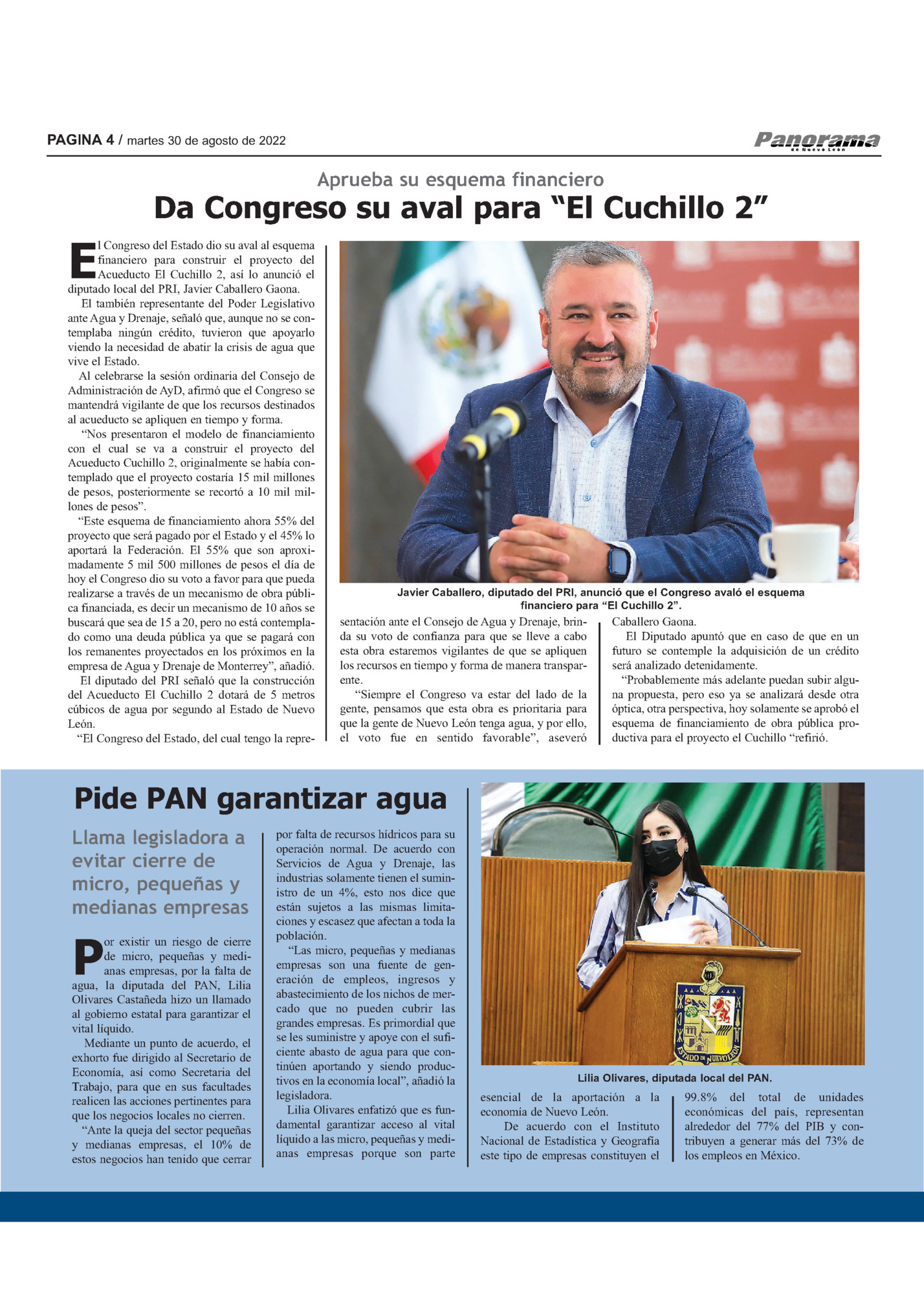 PAGINA 4 / martes 30 de agosto de 2022