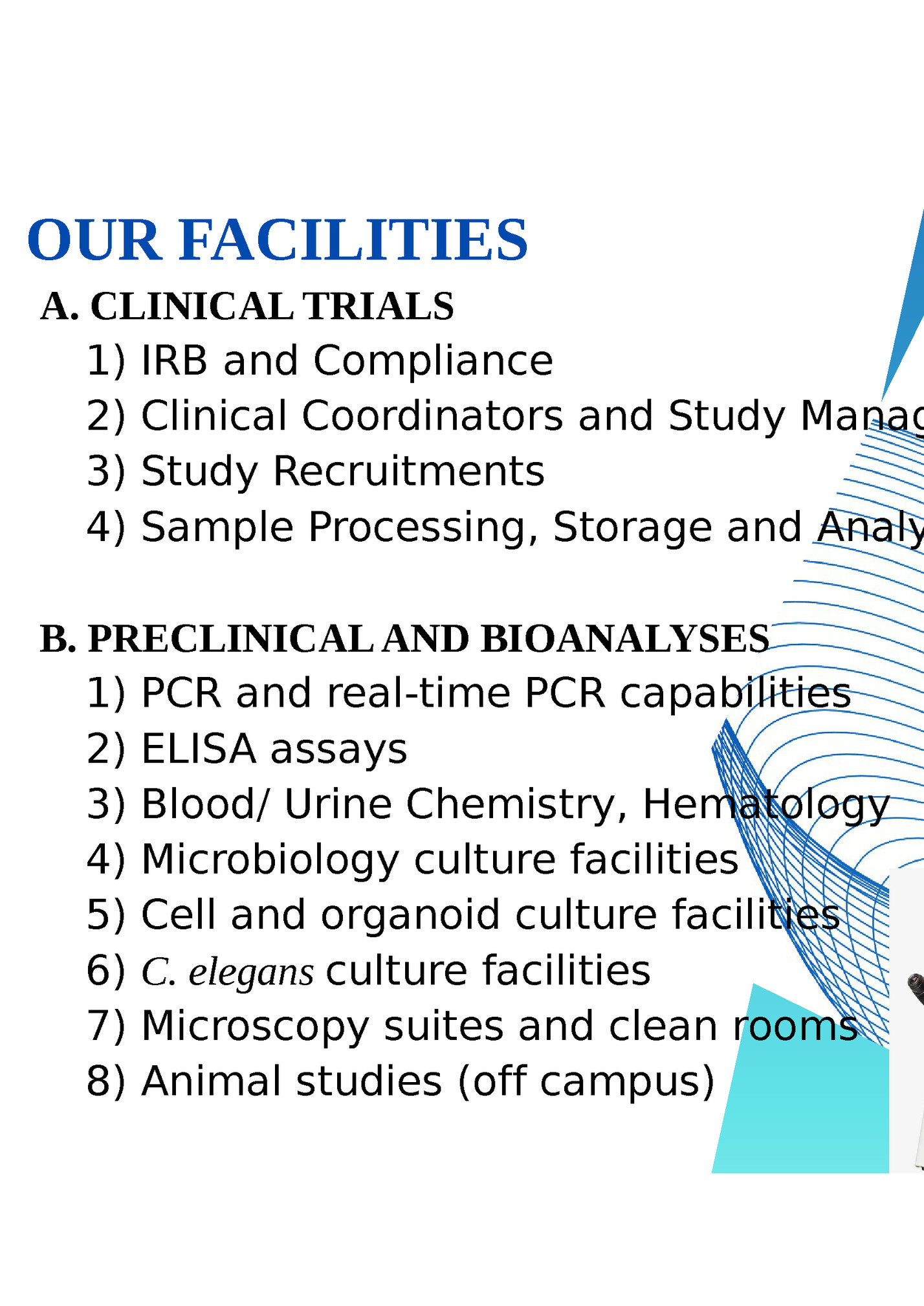 OUR FACILITIES