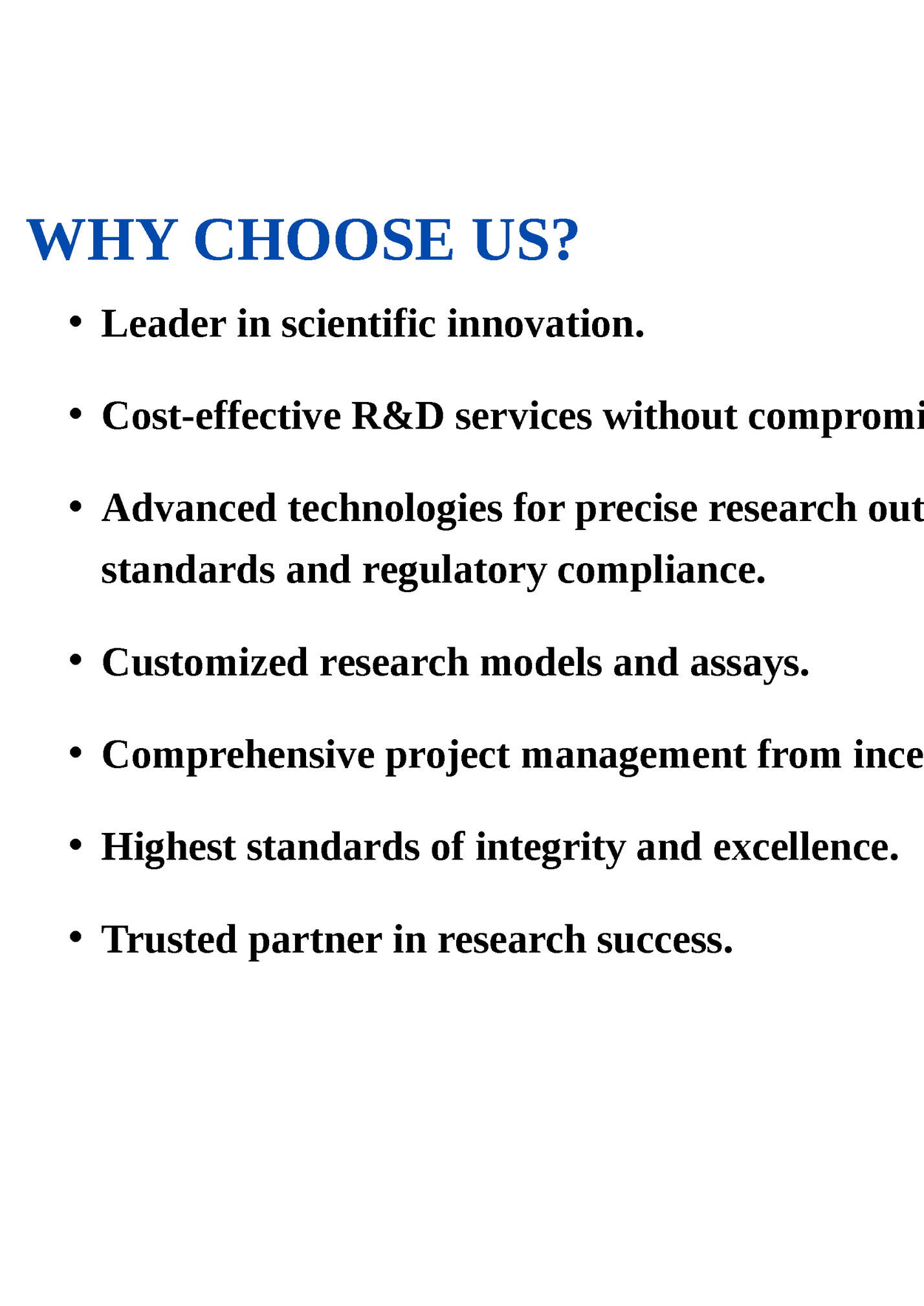 WHY CHOOSE US?
