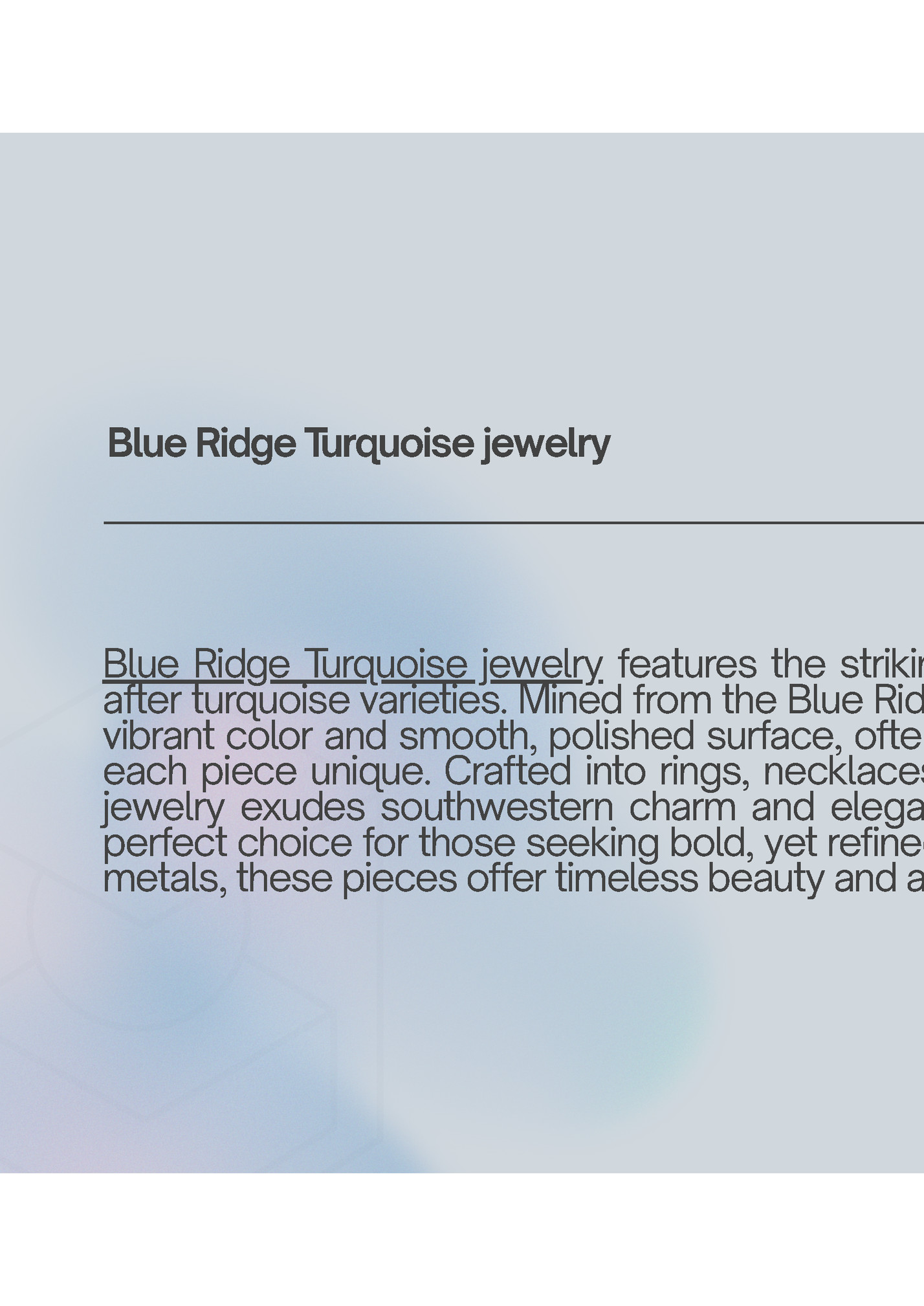 Blue Ridge T Blue Ridge T