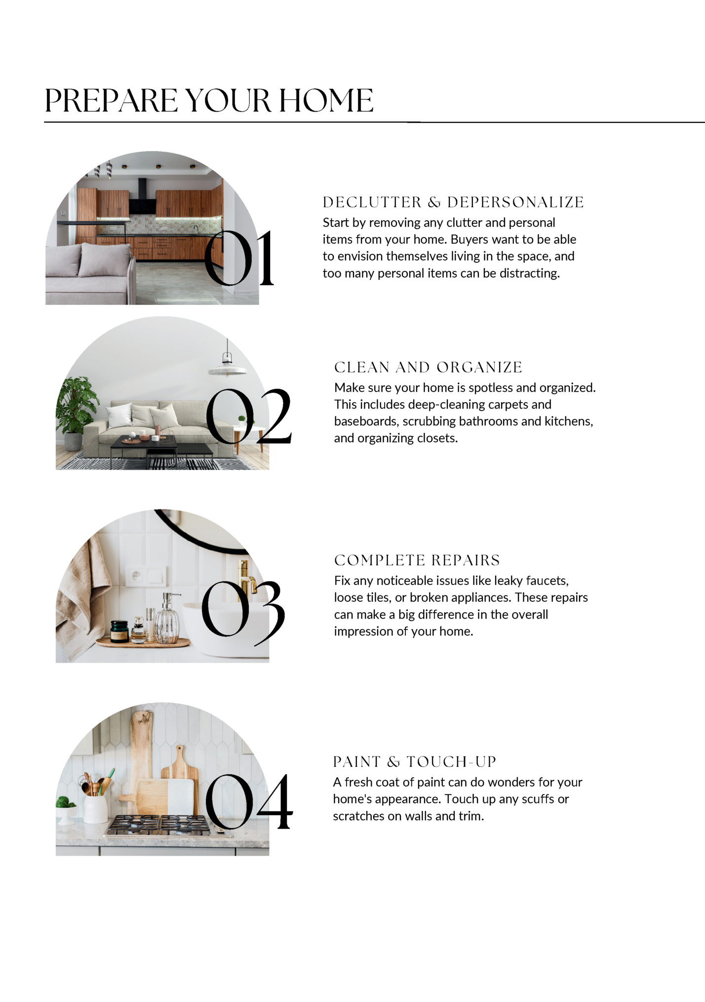 PREPARE YOUR HOME PREPARE YOUR HOME