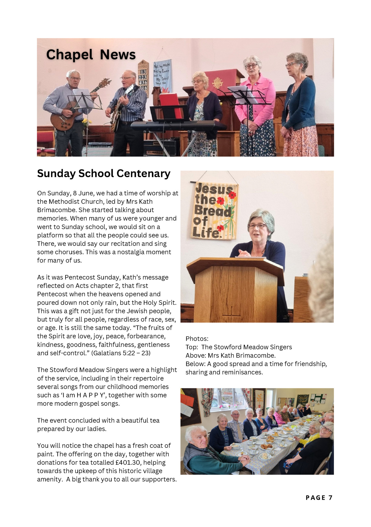 Sunday School Centenary Sunday School Centenary