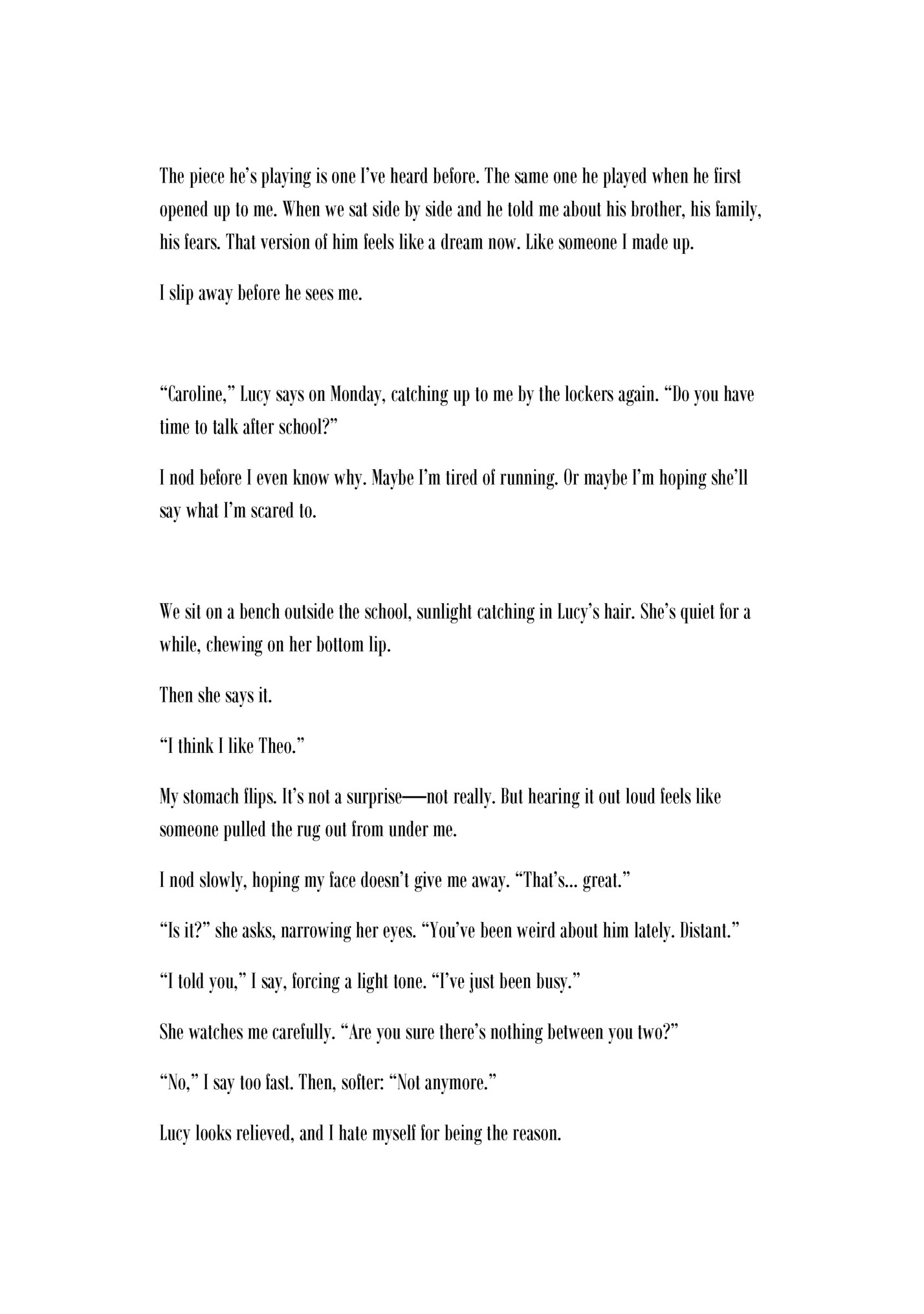 The piece he’s playing is one I’ve heard before. The same one he played when he first