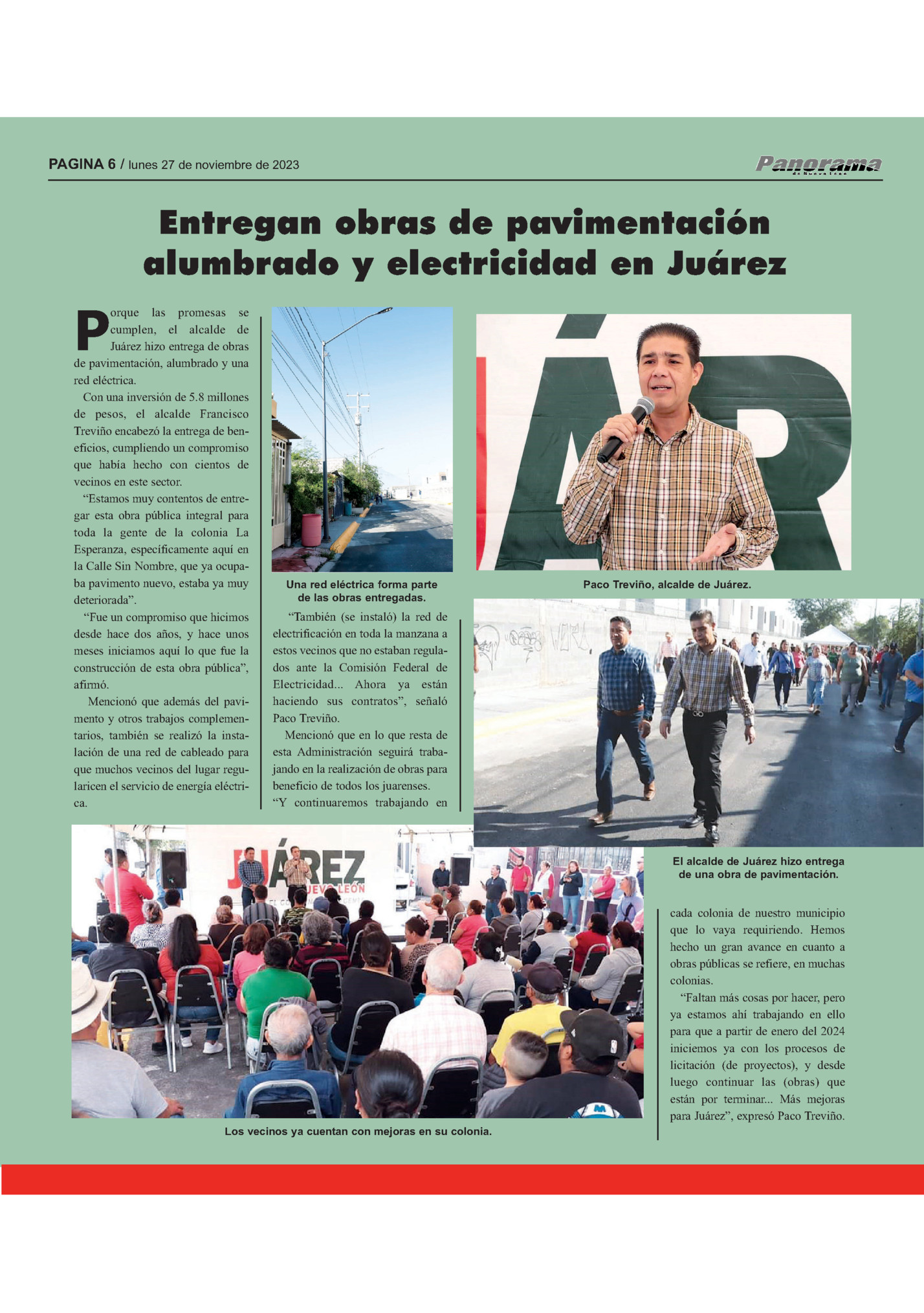 PAGINA 6 / lunes 27 de noviembre de 2023