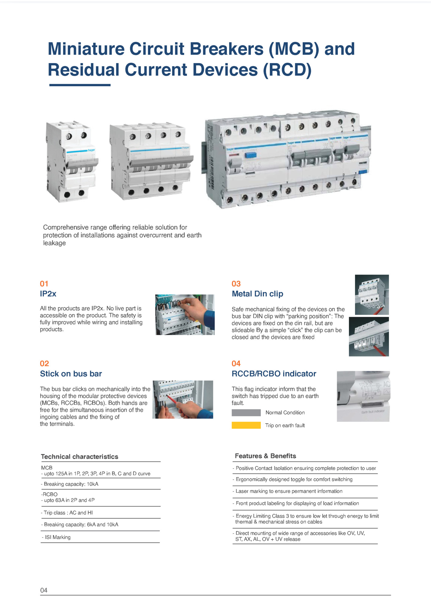 Miniature Circuit Breakers (MCB) and
