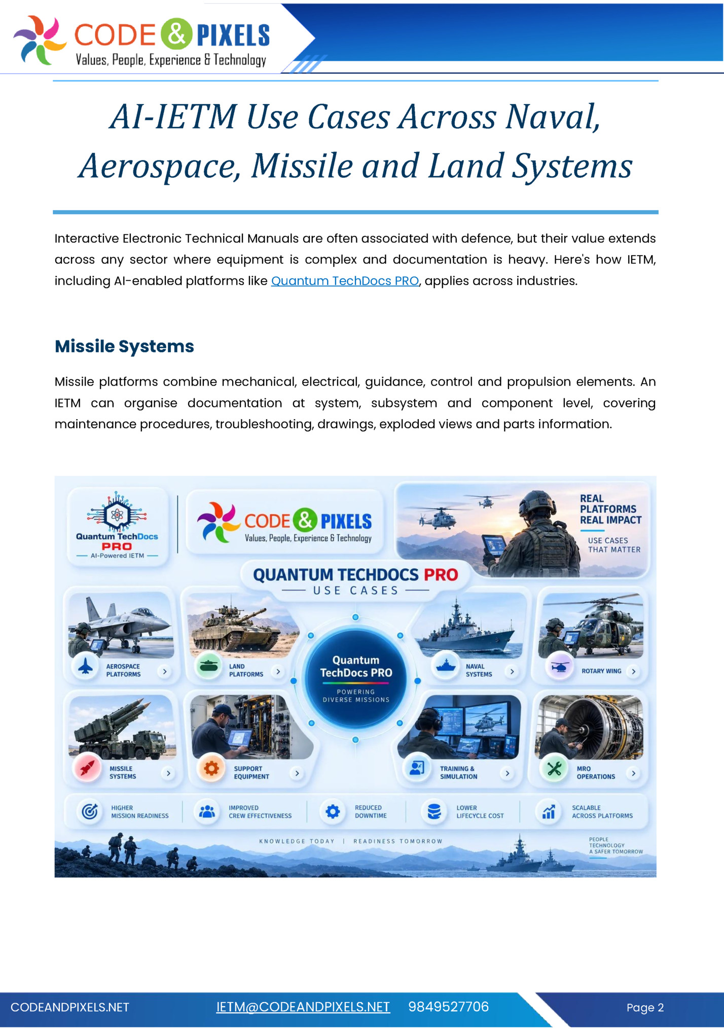 AI-IETM Use Cases Across Naval, AI-IETM Use Cases Across Naval,