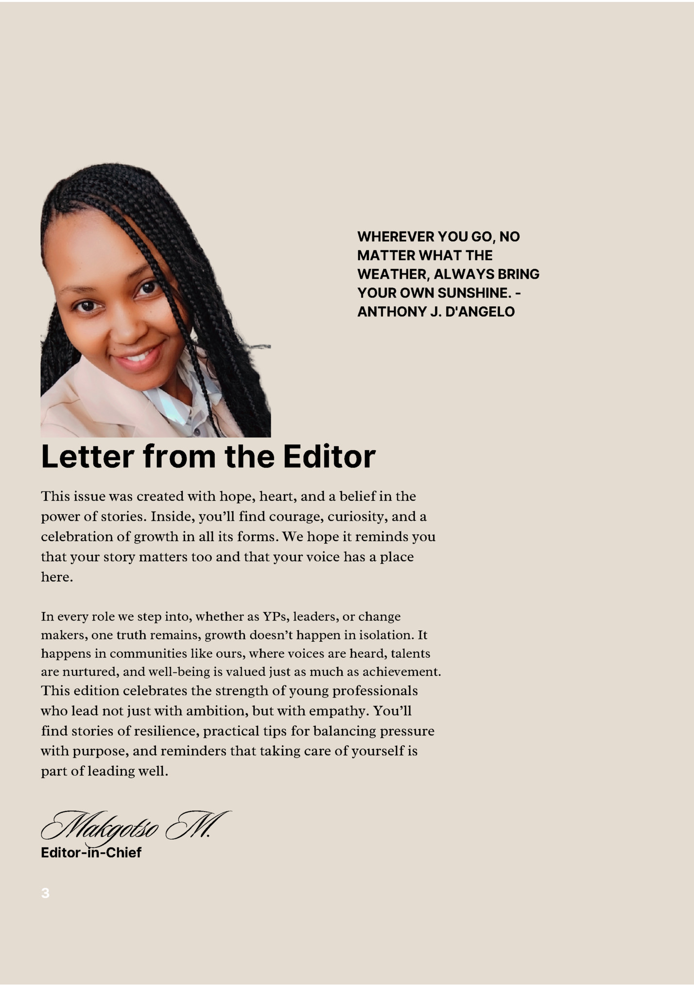 WHEREVER YOU GO, NO WHEREVER YOU GO, NO