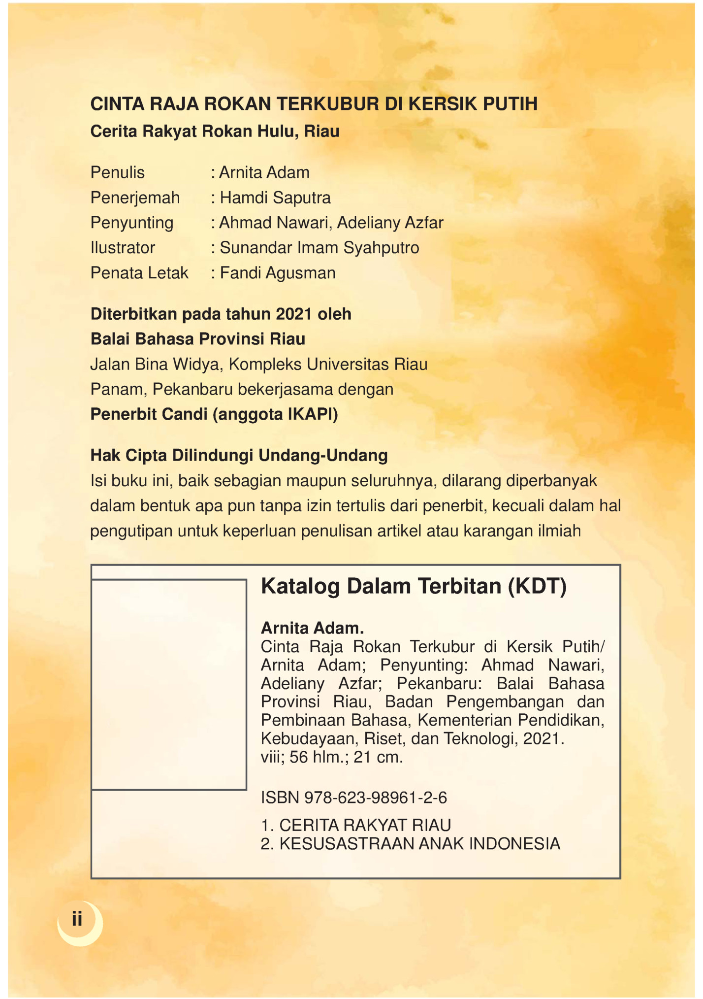 CINTA RAJA ROKAN TERKUBUR DI KERSIK PUTIH