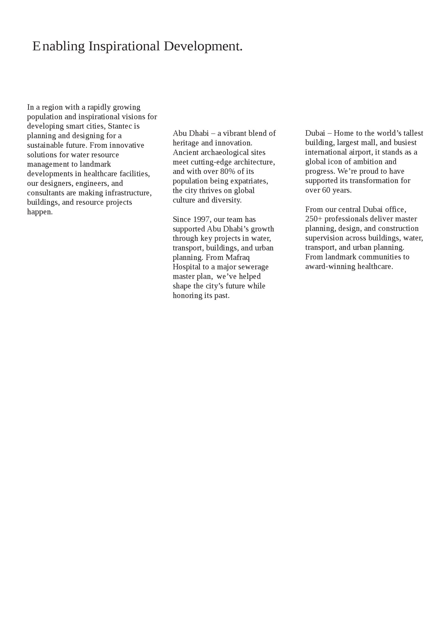 E nabling Inspirational Development.