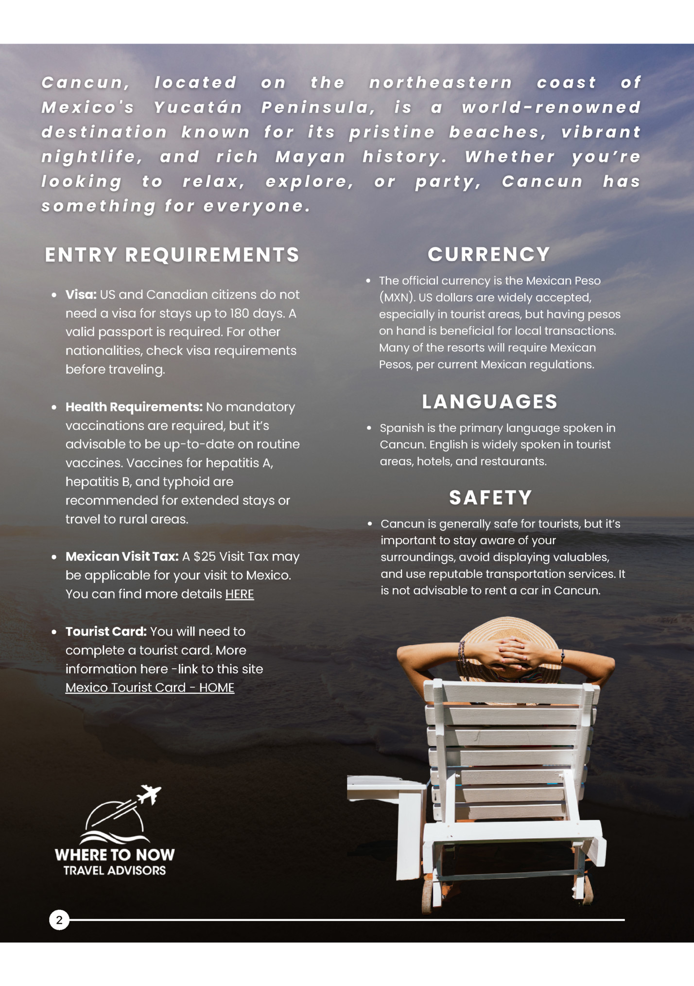 Visa: US and Canadian citizens do not