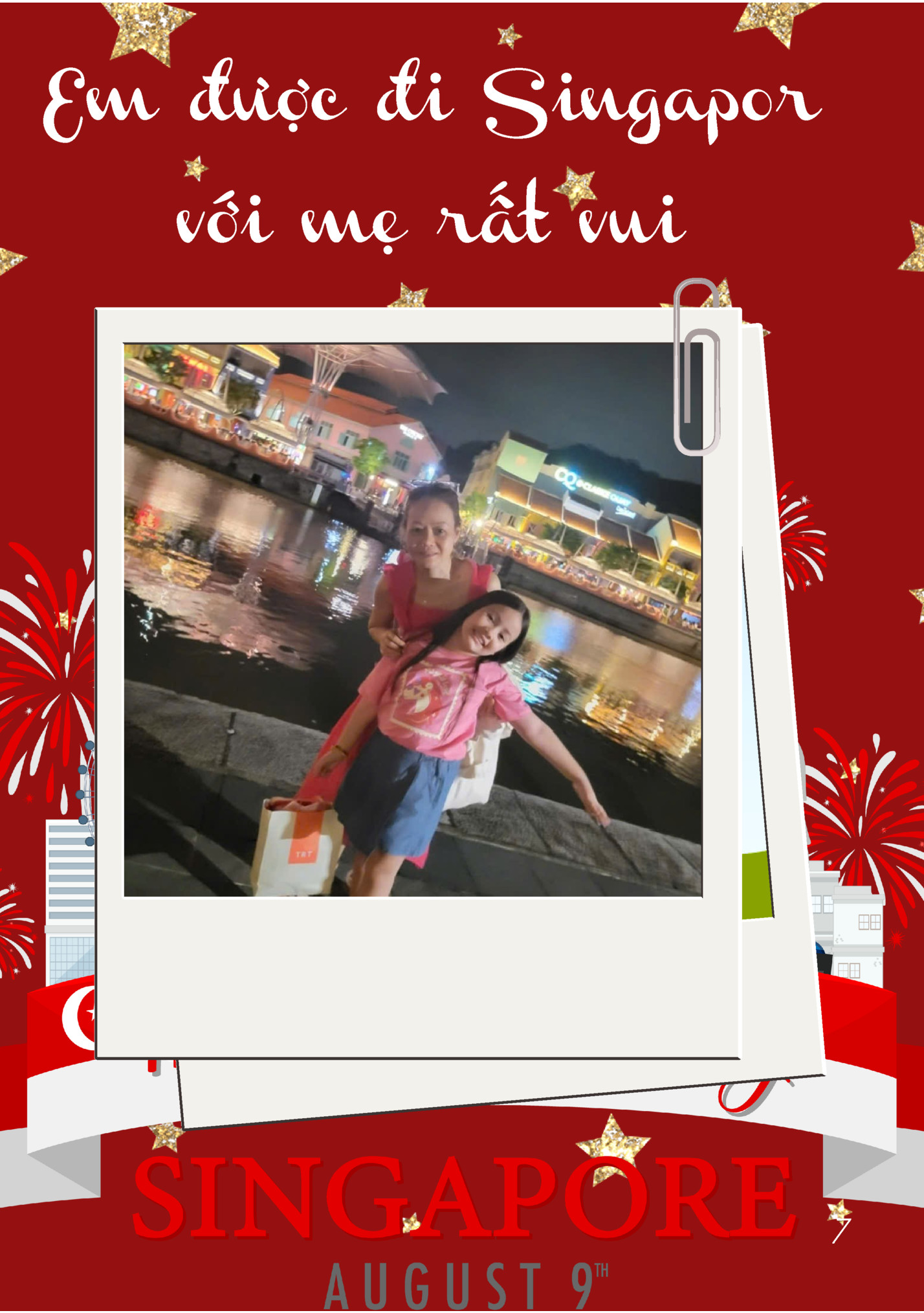 Em được đi Singapor