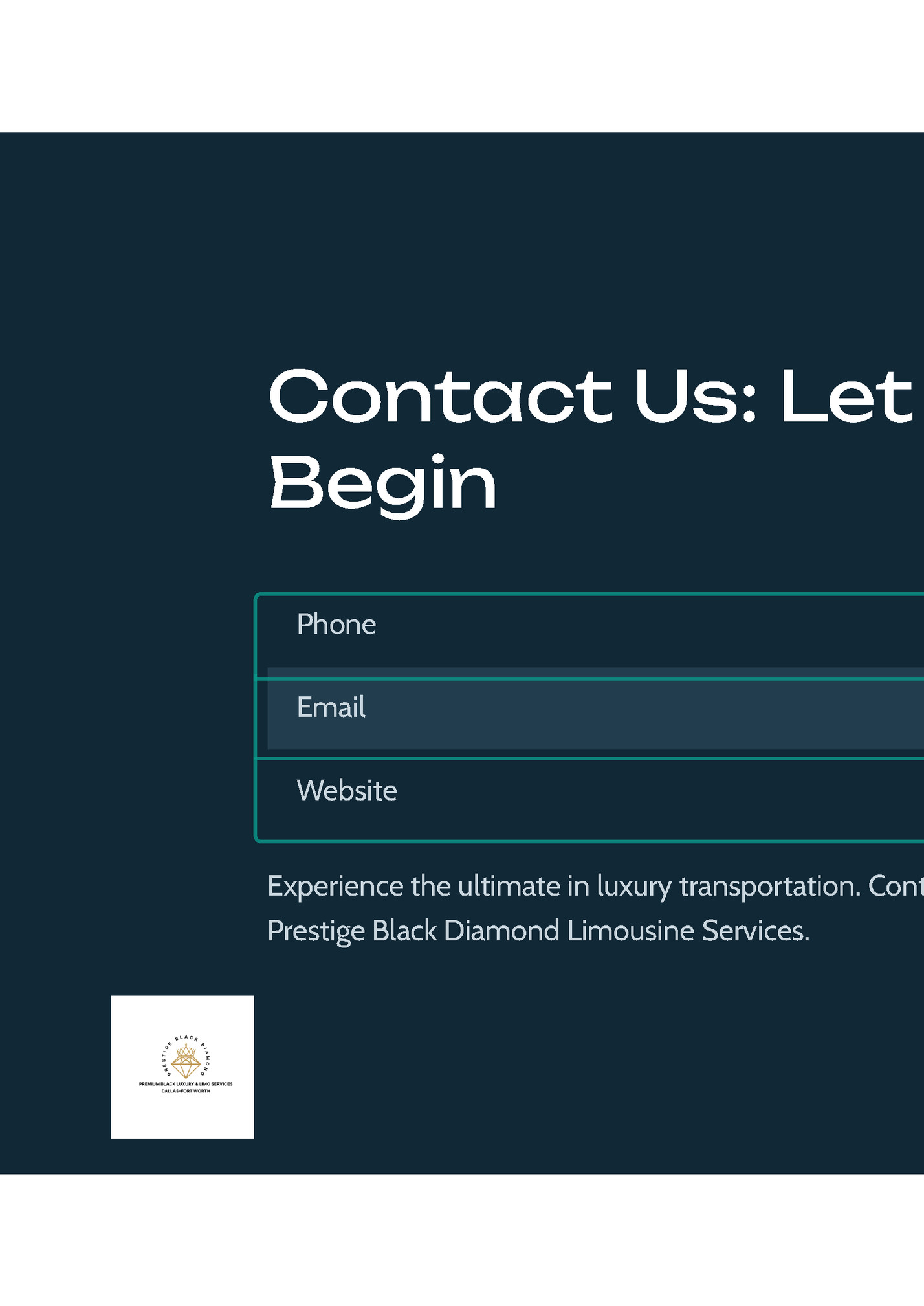 Contact Us: Let Your Journey