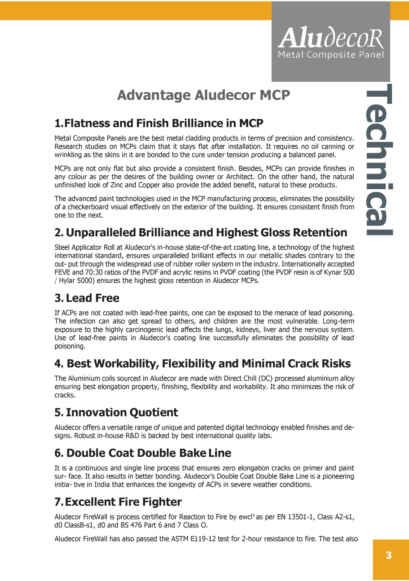 1. Flatness and Finish Brilliance in MCP