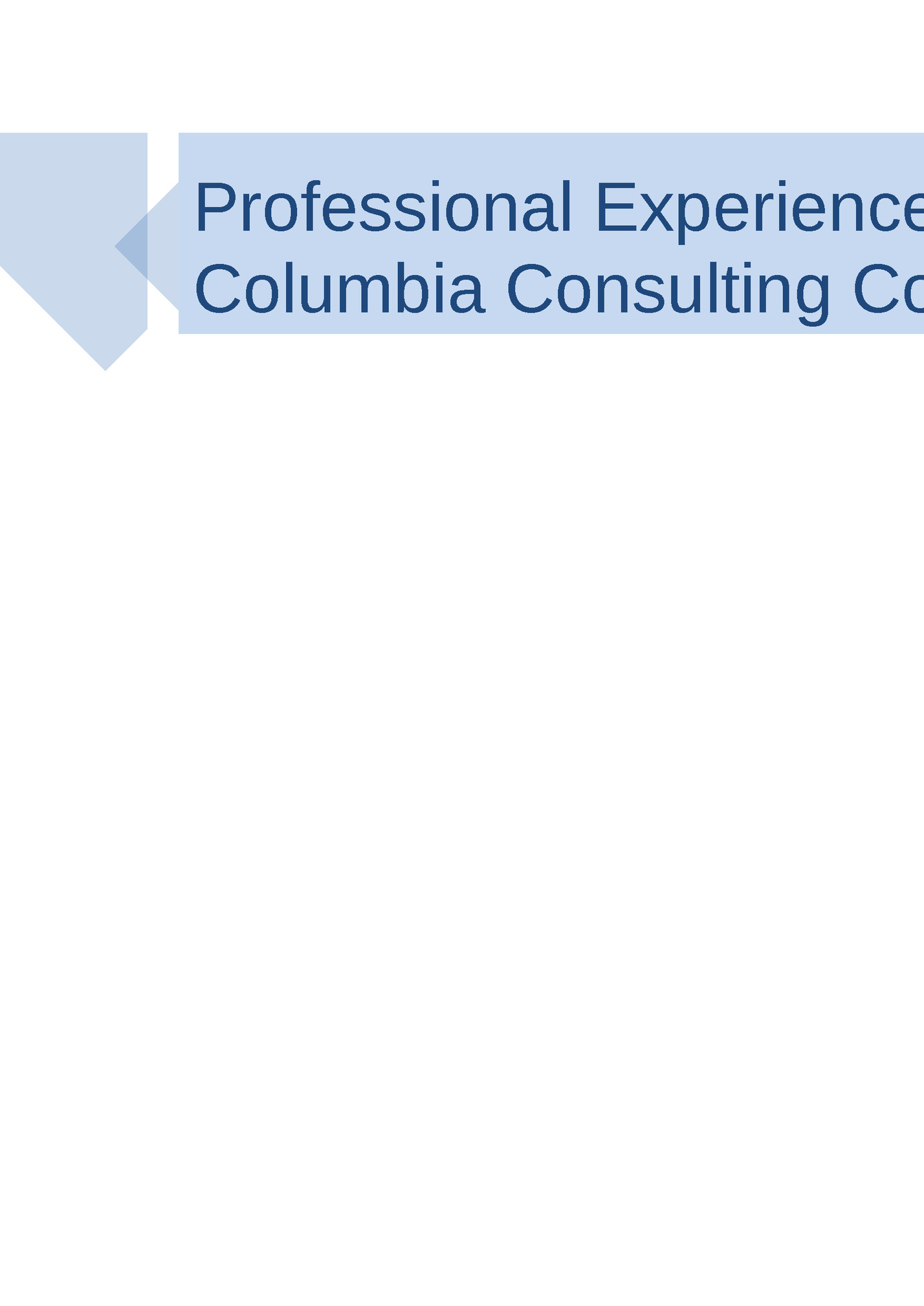 Professional Experience