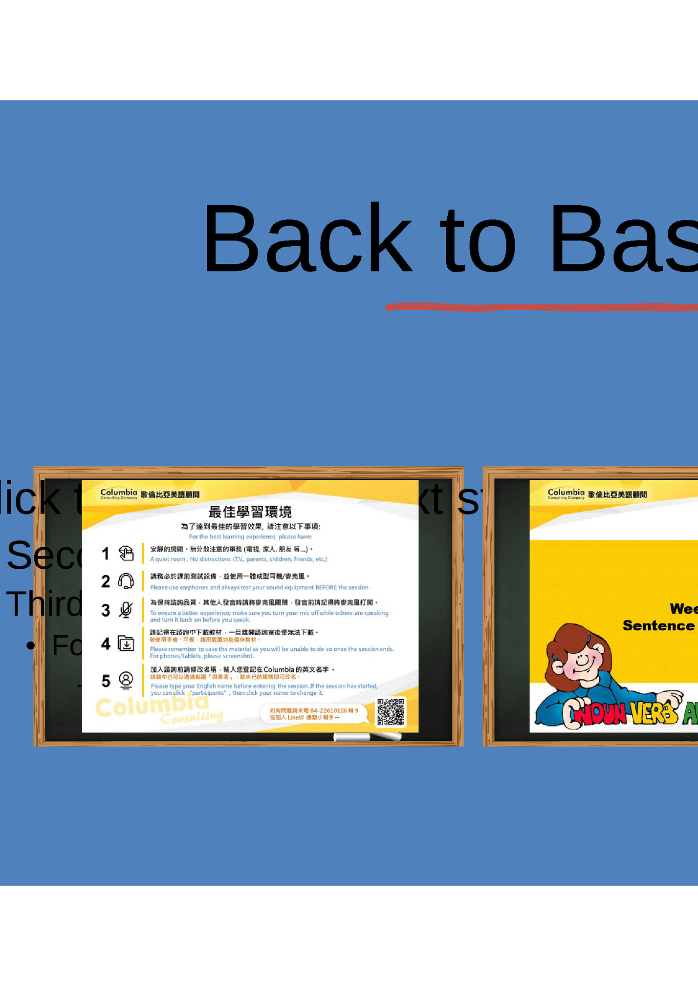 Back to Basics Material