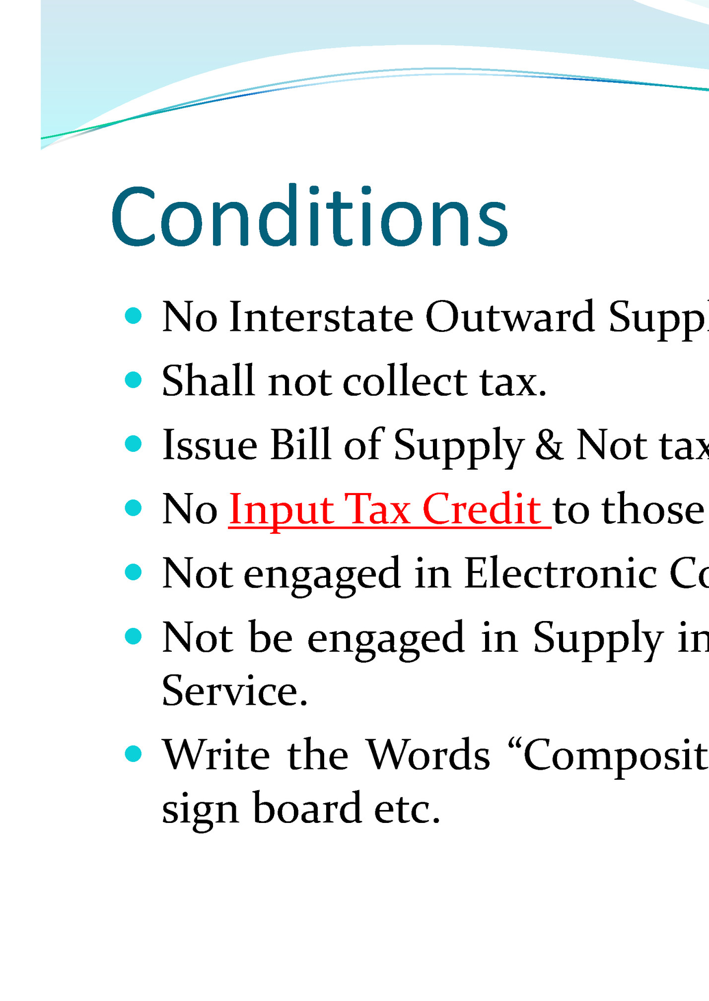 Conditions
