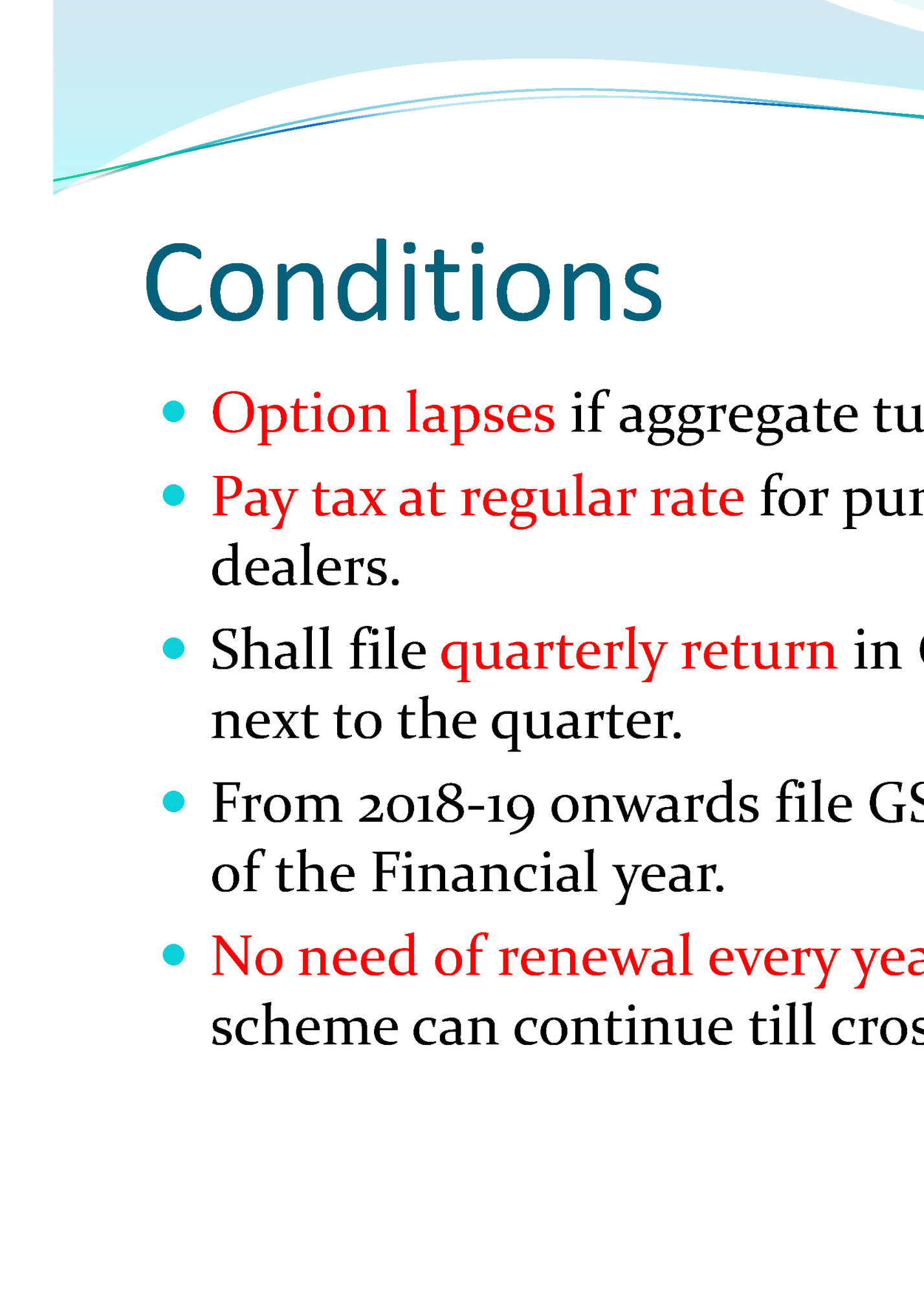 Conditions