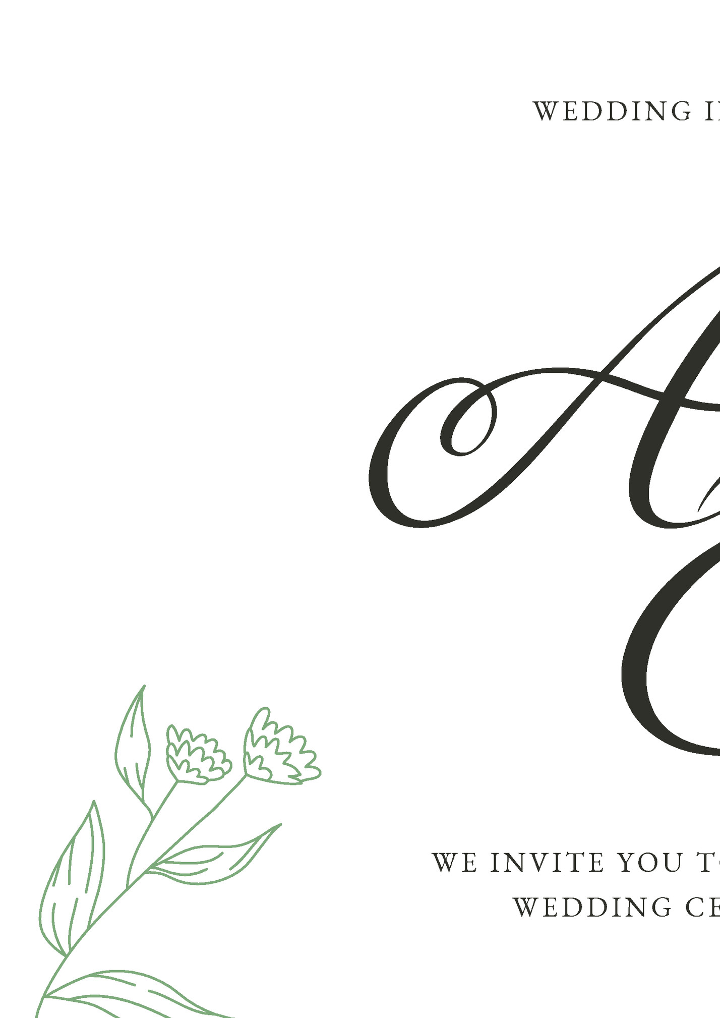 WEDDING INVITATION