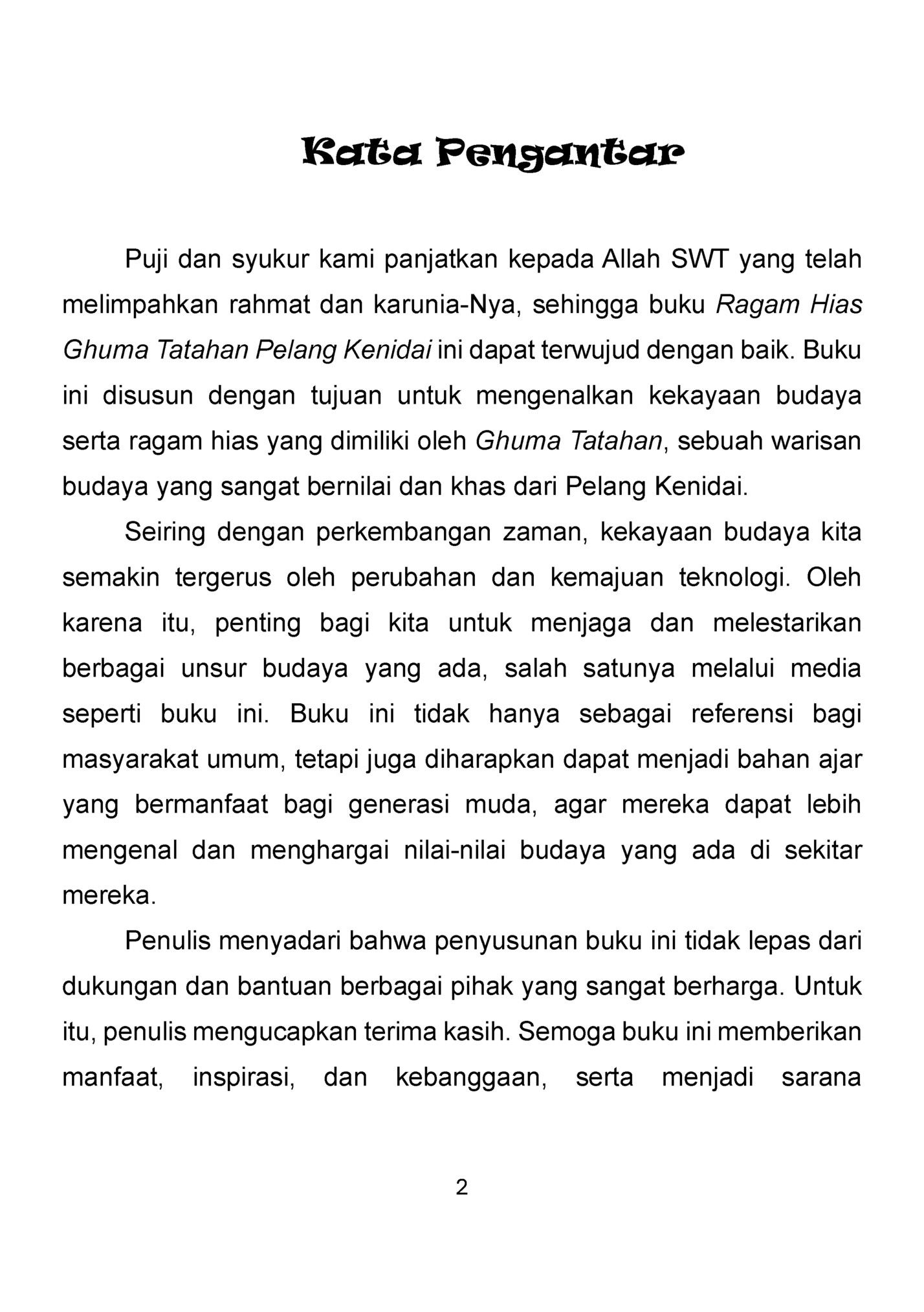 Kata Pengantar