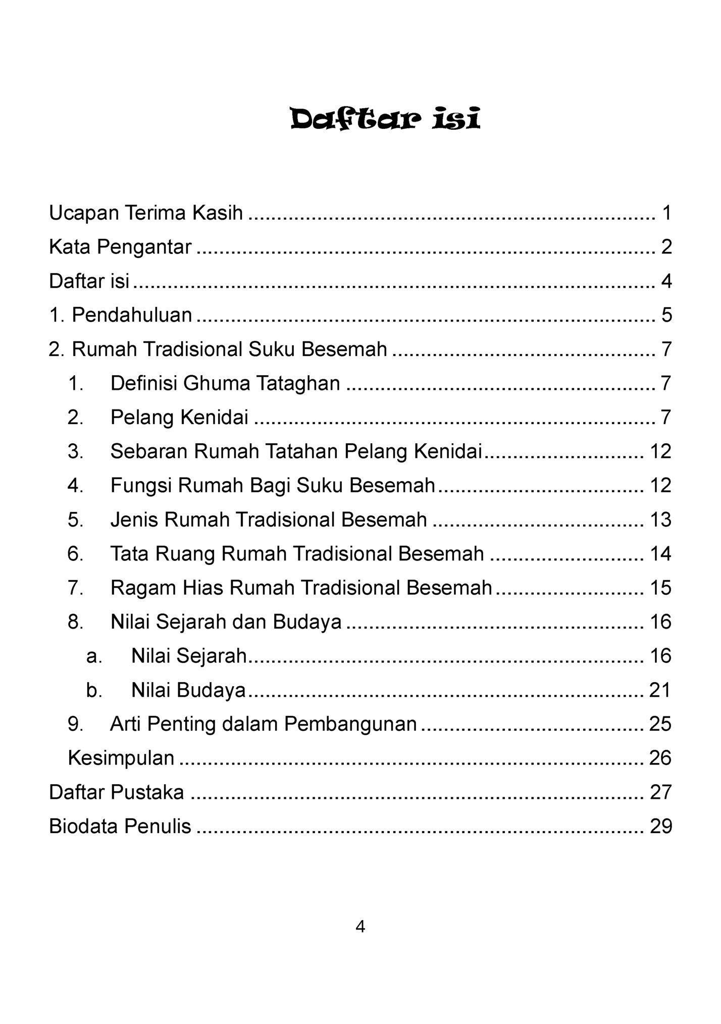 Daftar isi