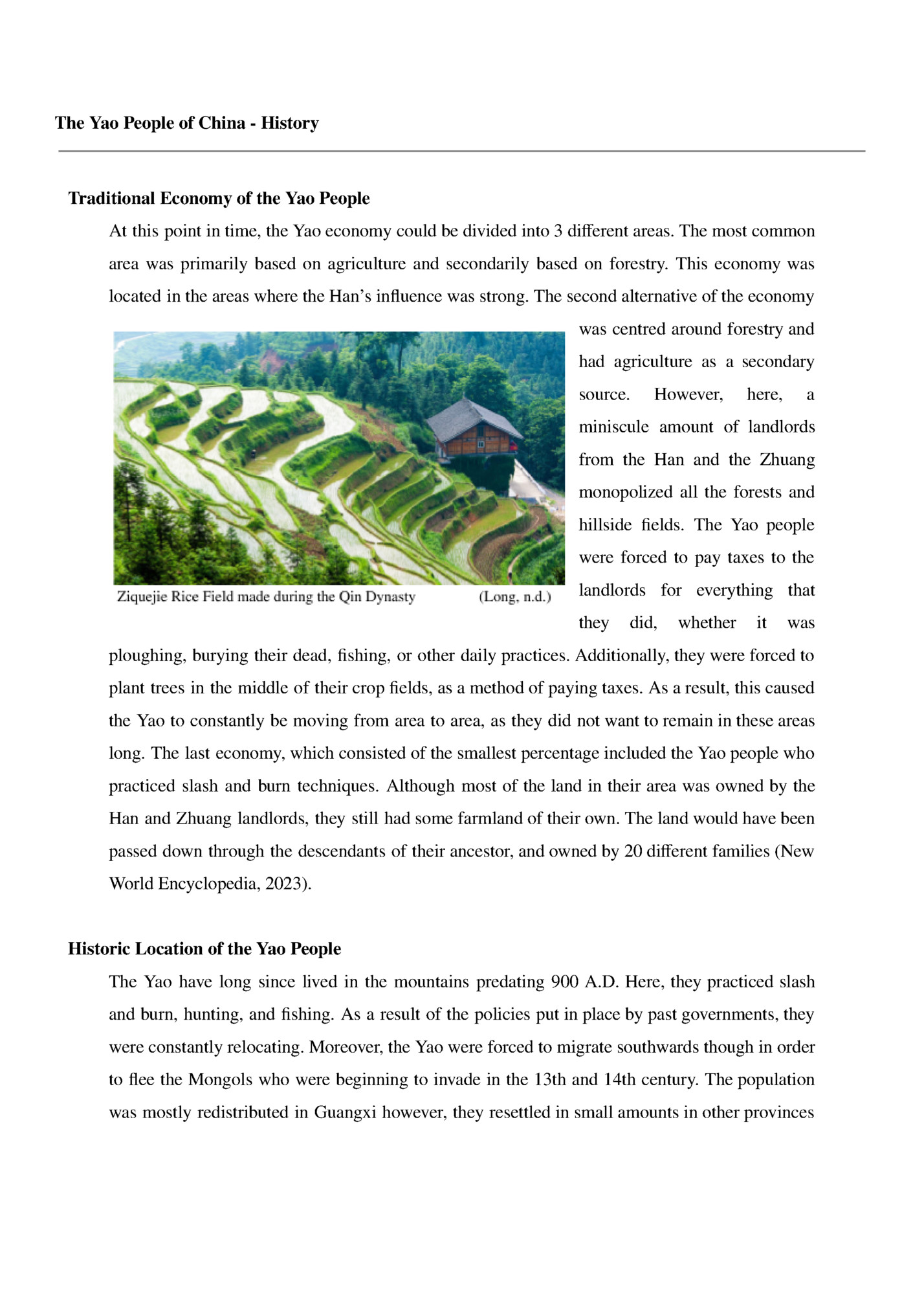 The Yao People of China - History