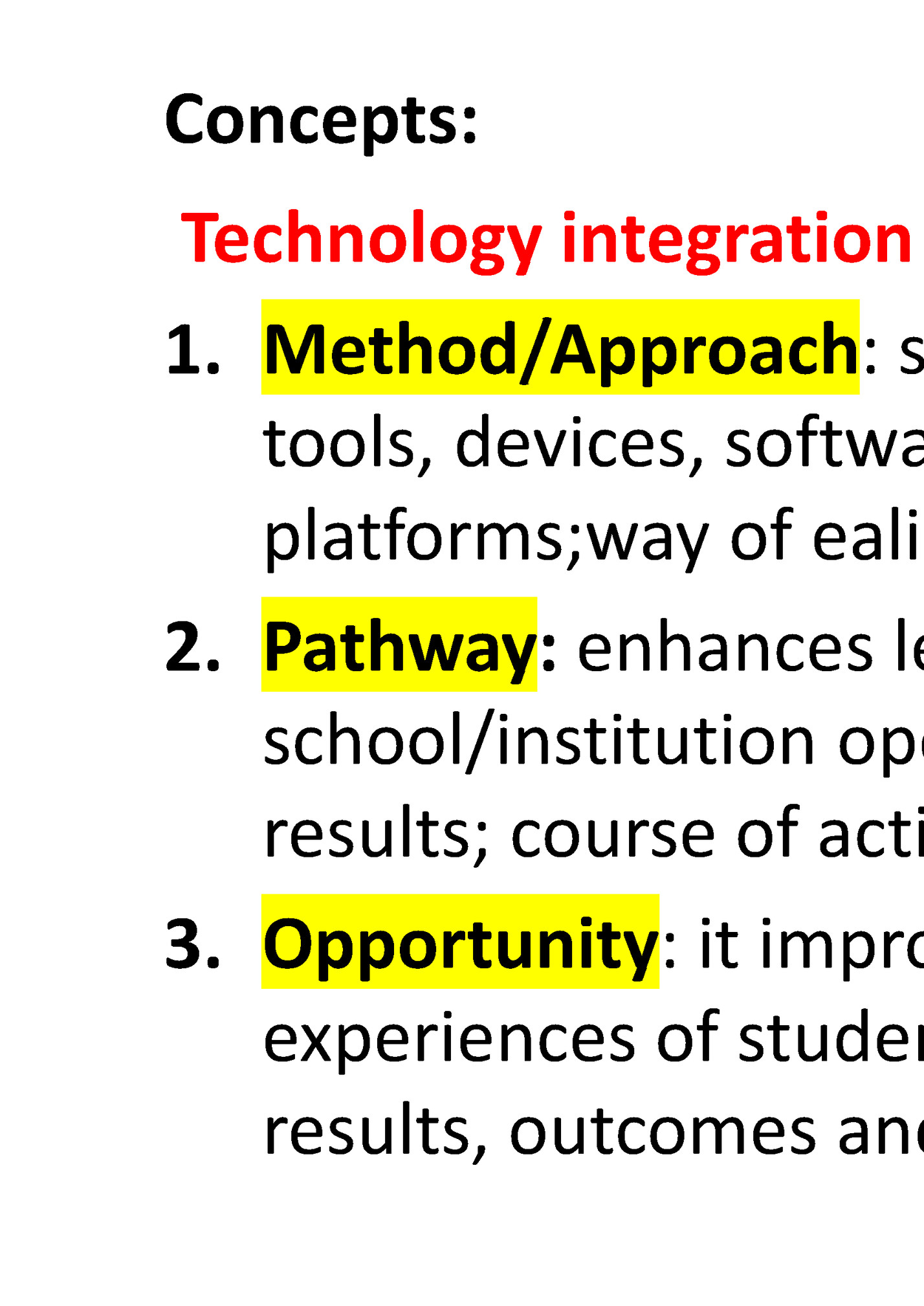 Concepts:
