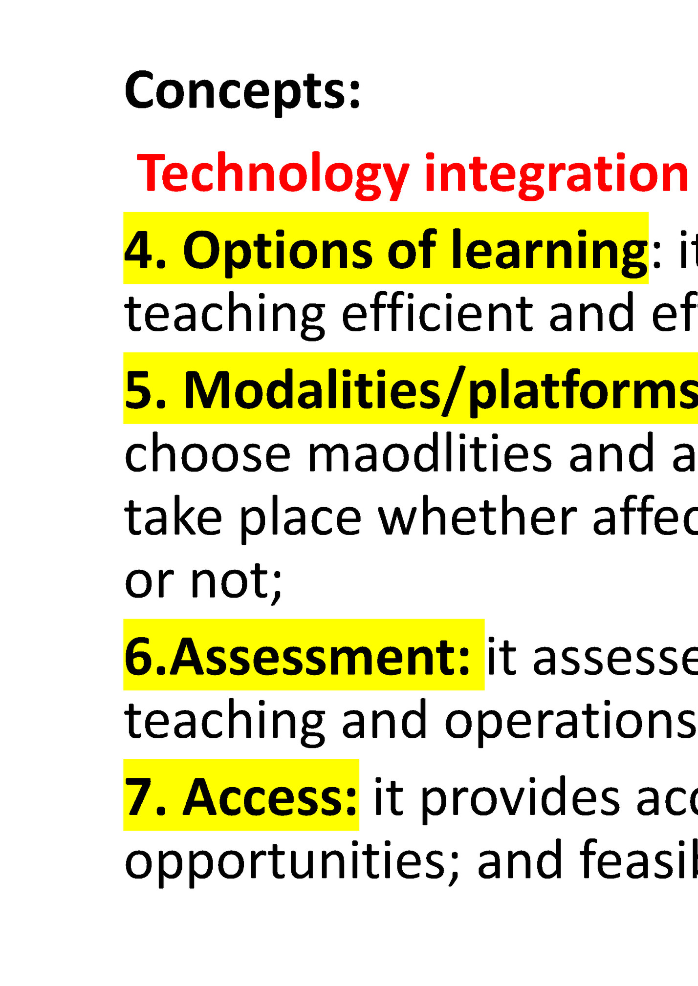 Concepts: