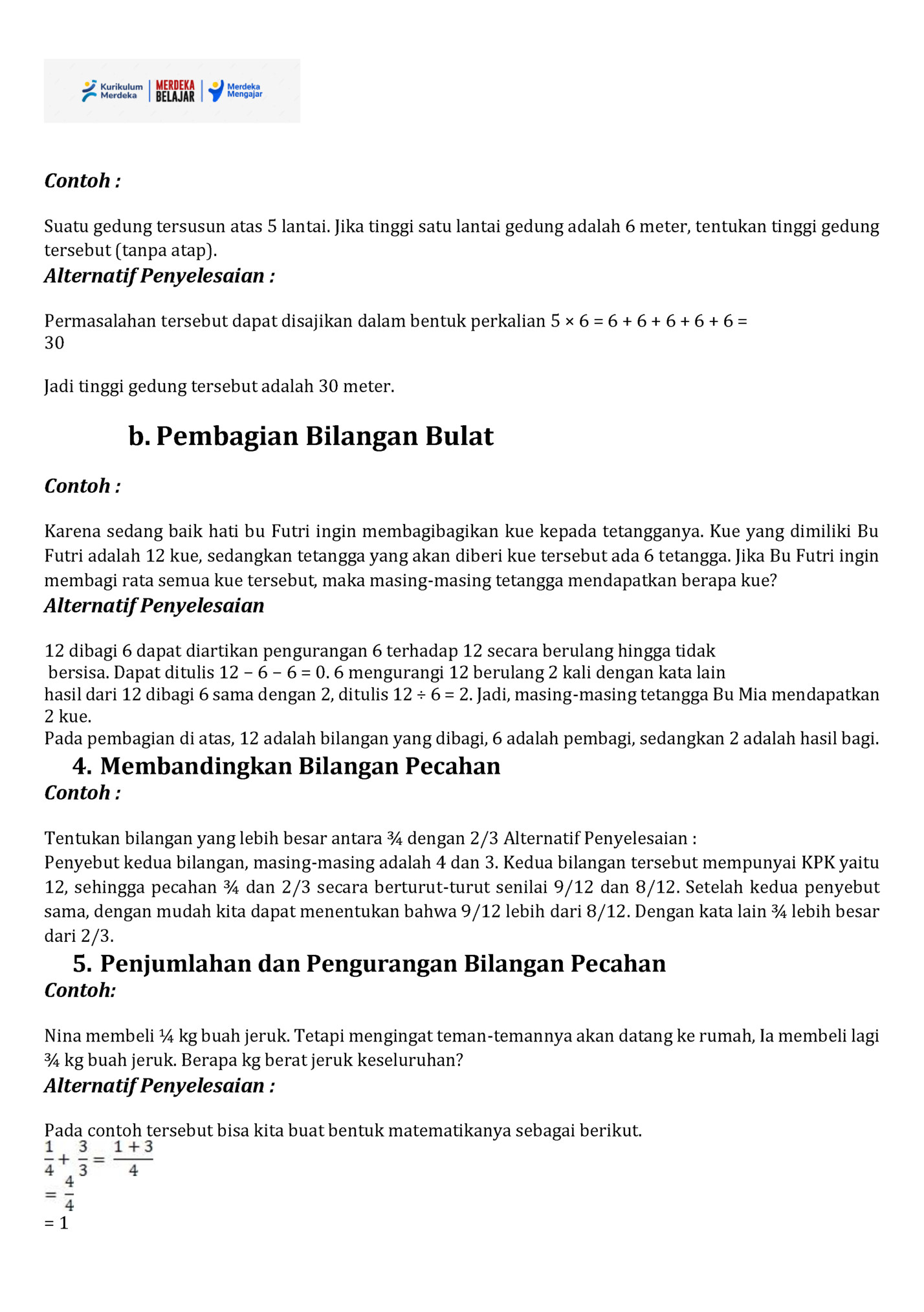 Contoh :