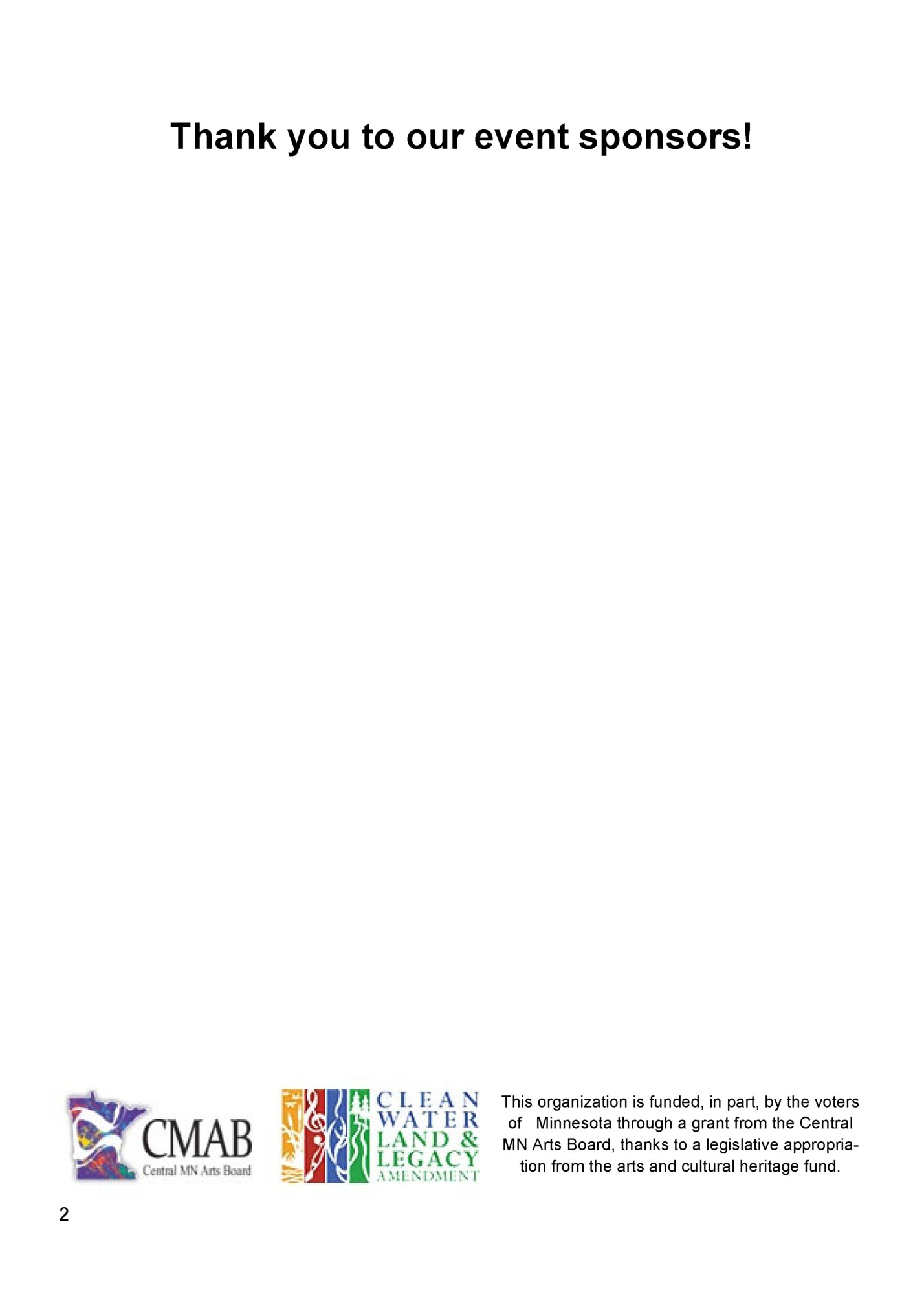 Thank you to our event sponsors!
