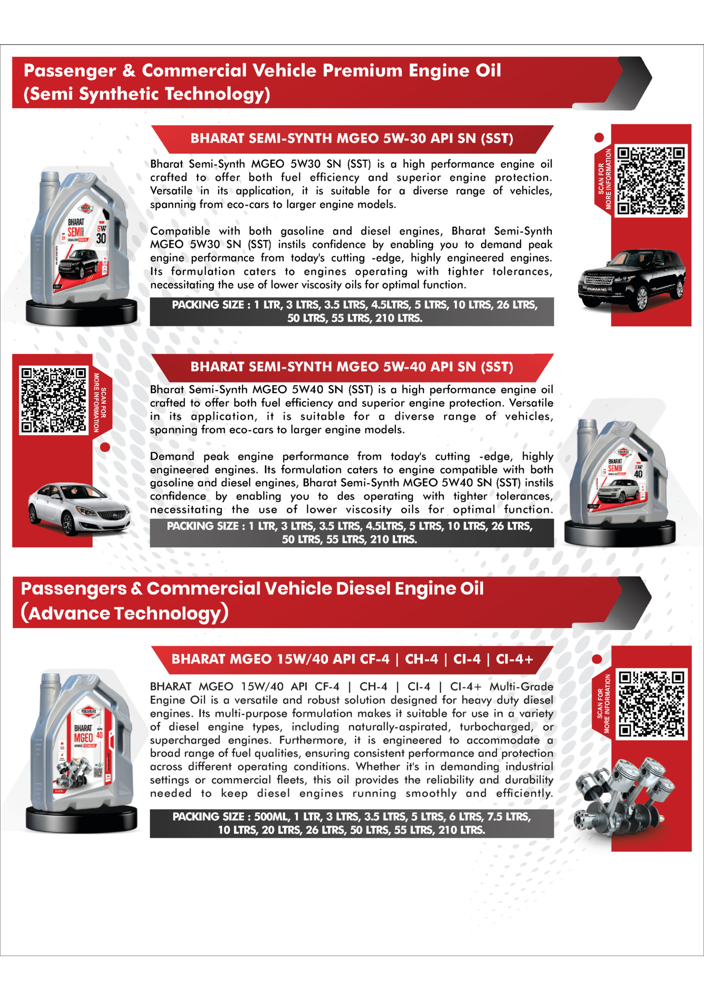 Passenger & Commercial Vehicle Premium Engine Oil