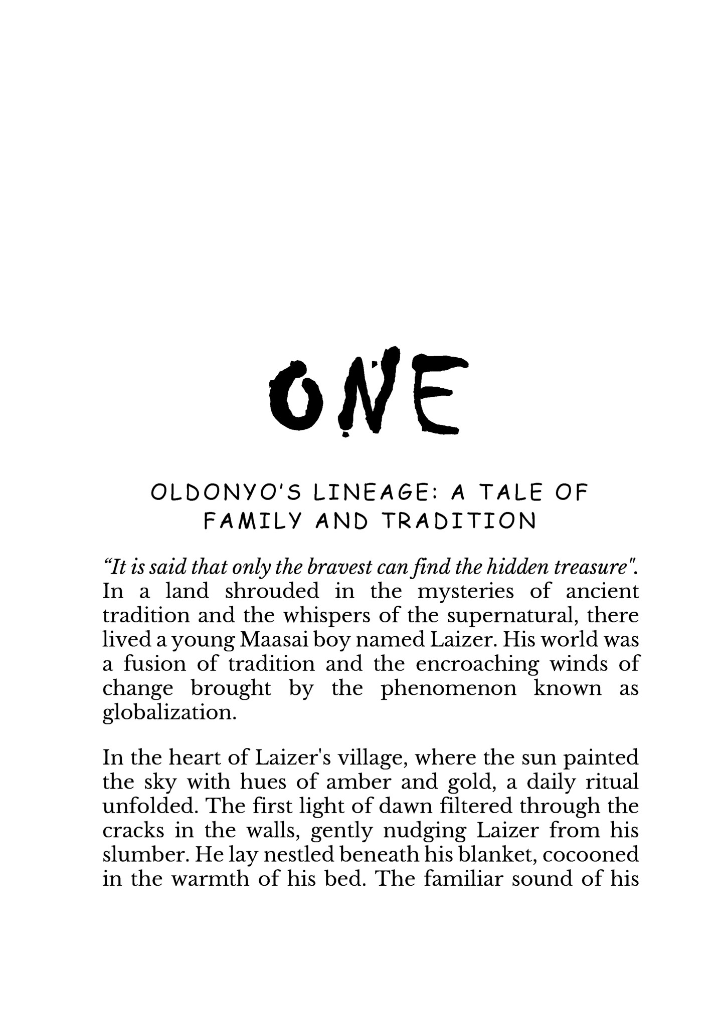 ONE
