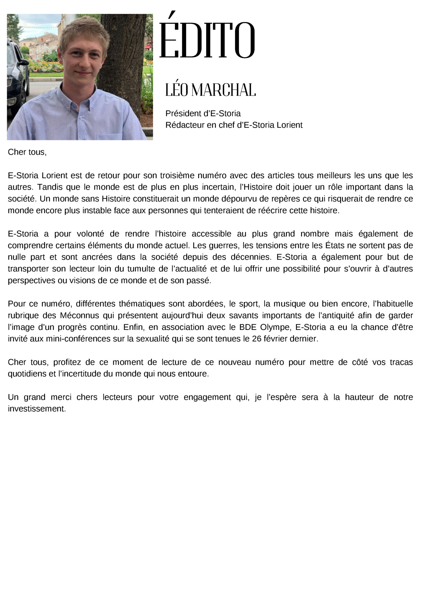 ÉDITO
