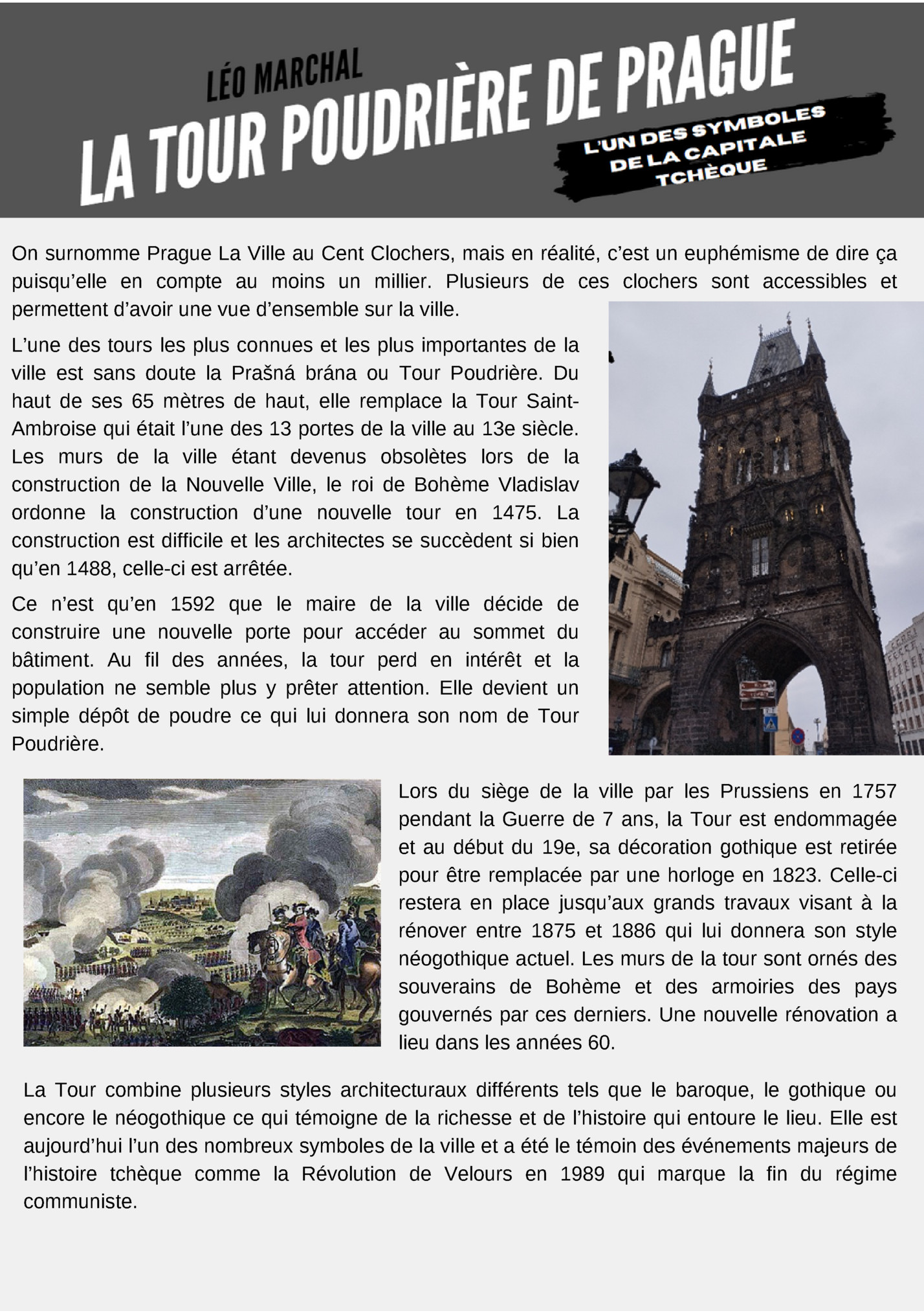 On surnomme Prague La Ville au Cent Clochers, mais en réalité, c’est un euphémisme de dire ça