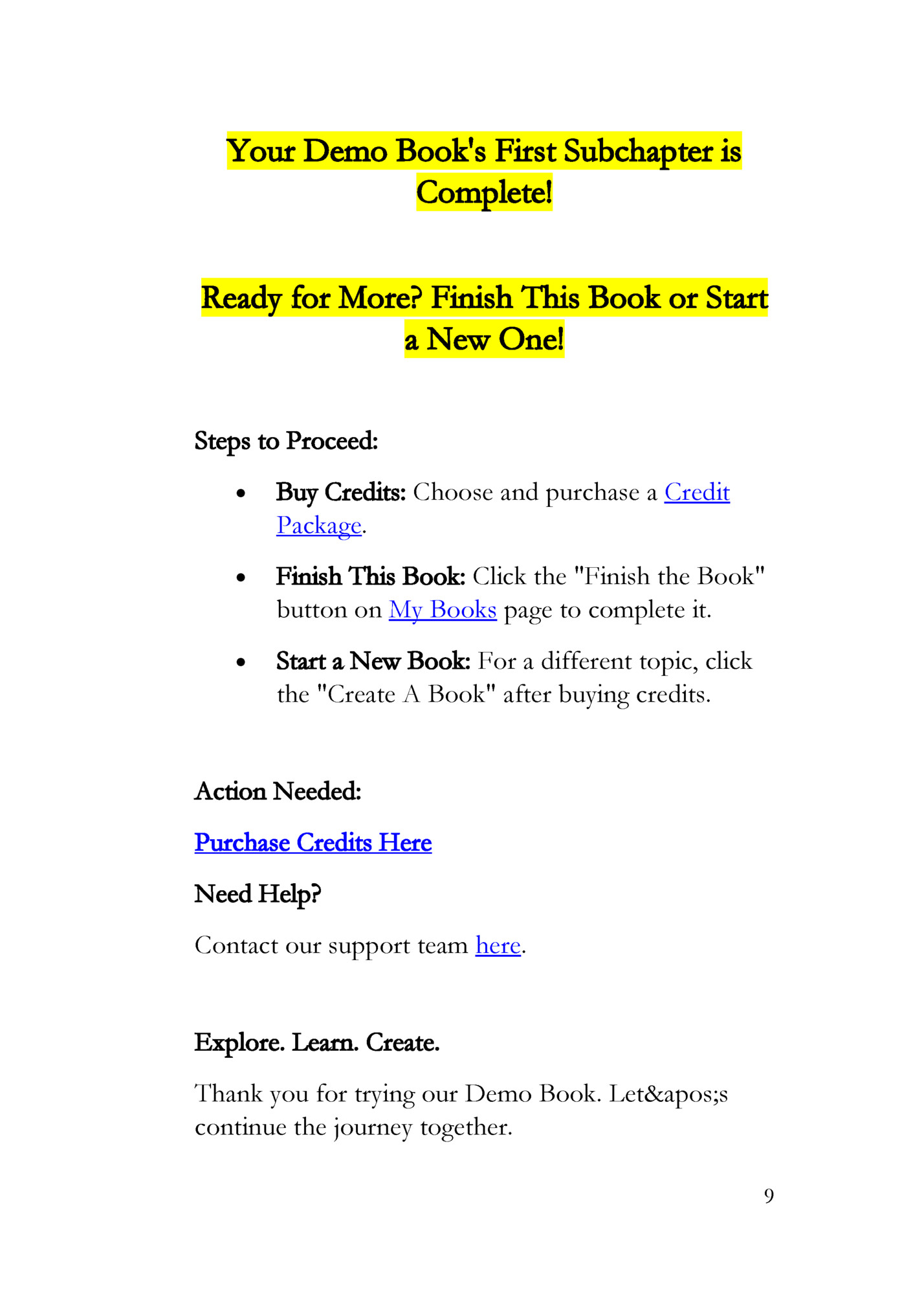 Your Demo Book