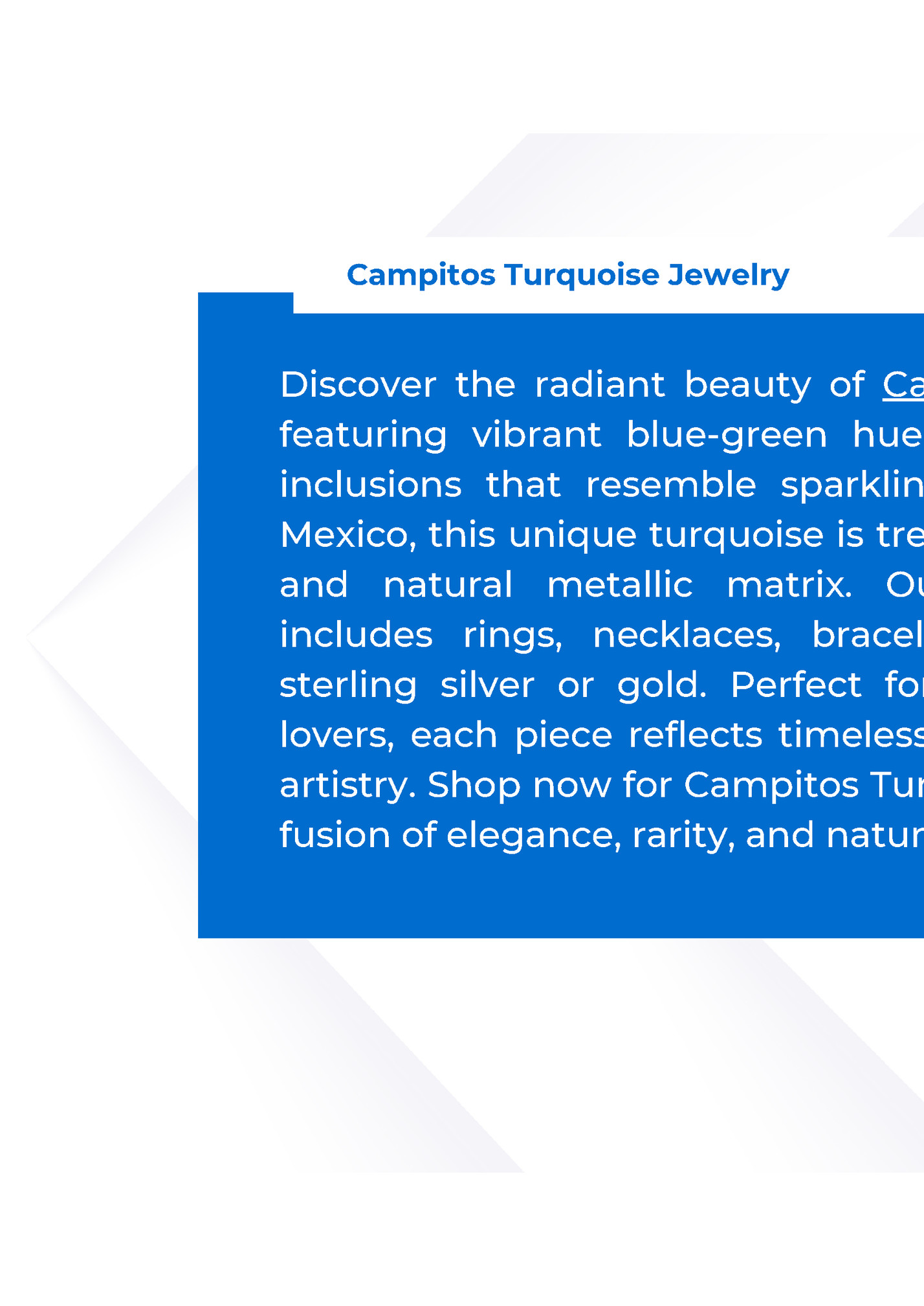 Campitos Turquoise Jewelry