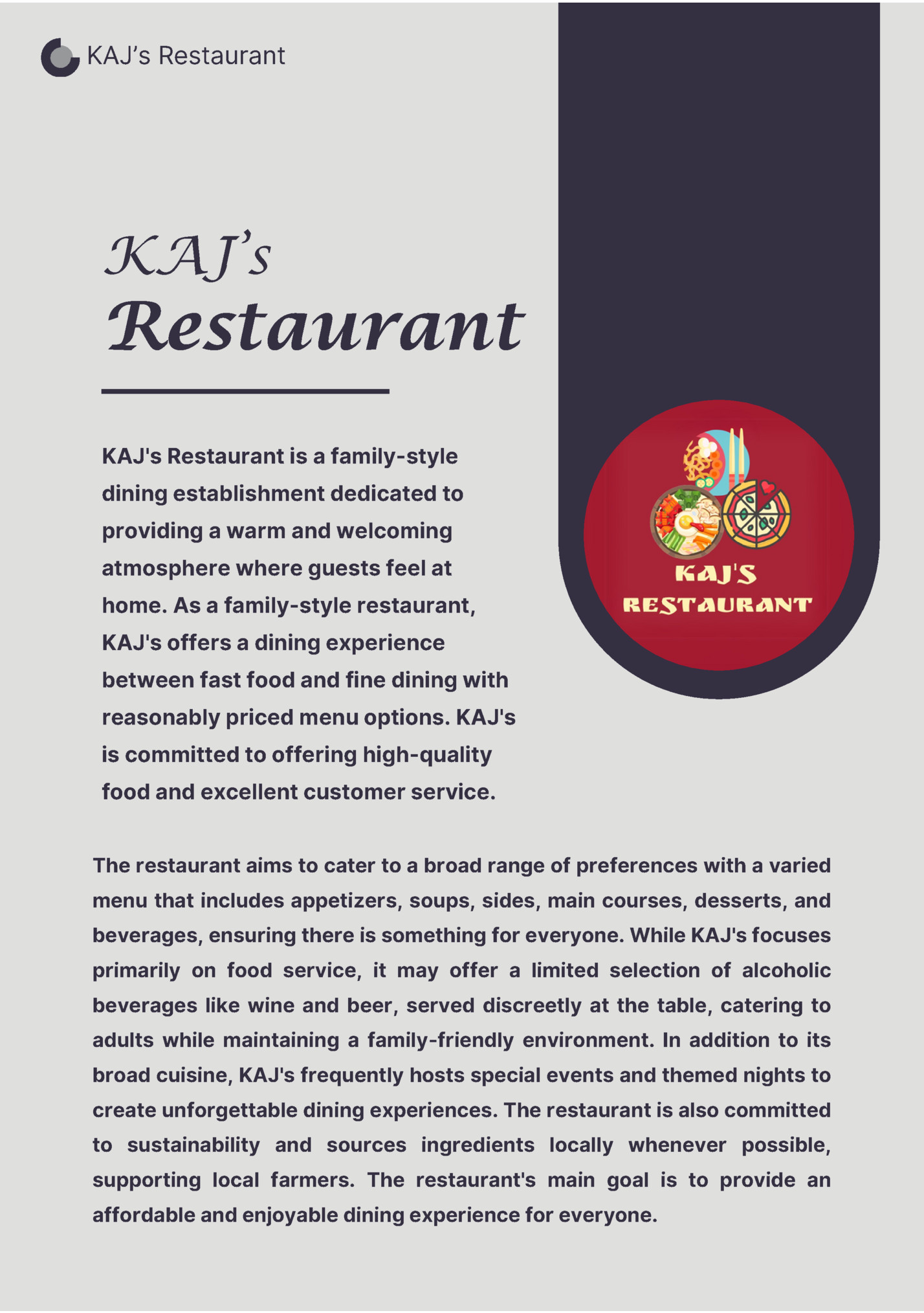 KAJ’s Restaurant