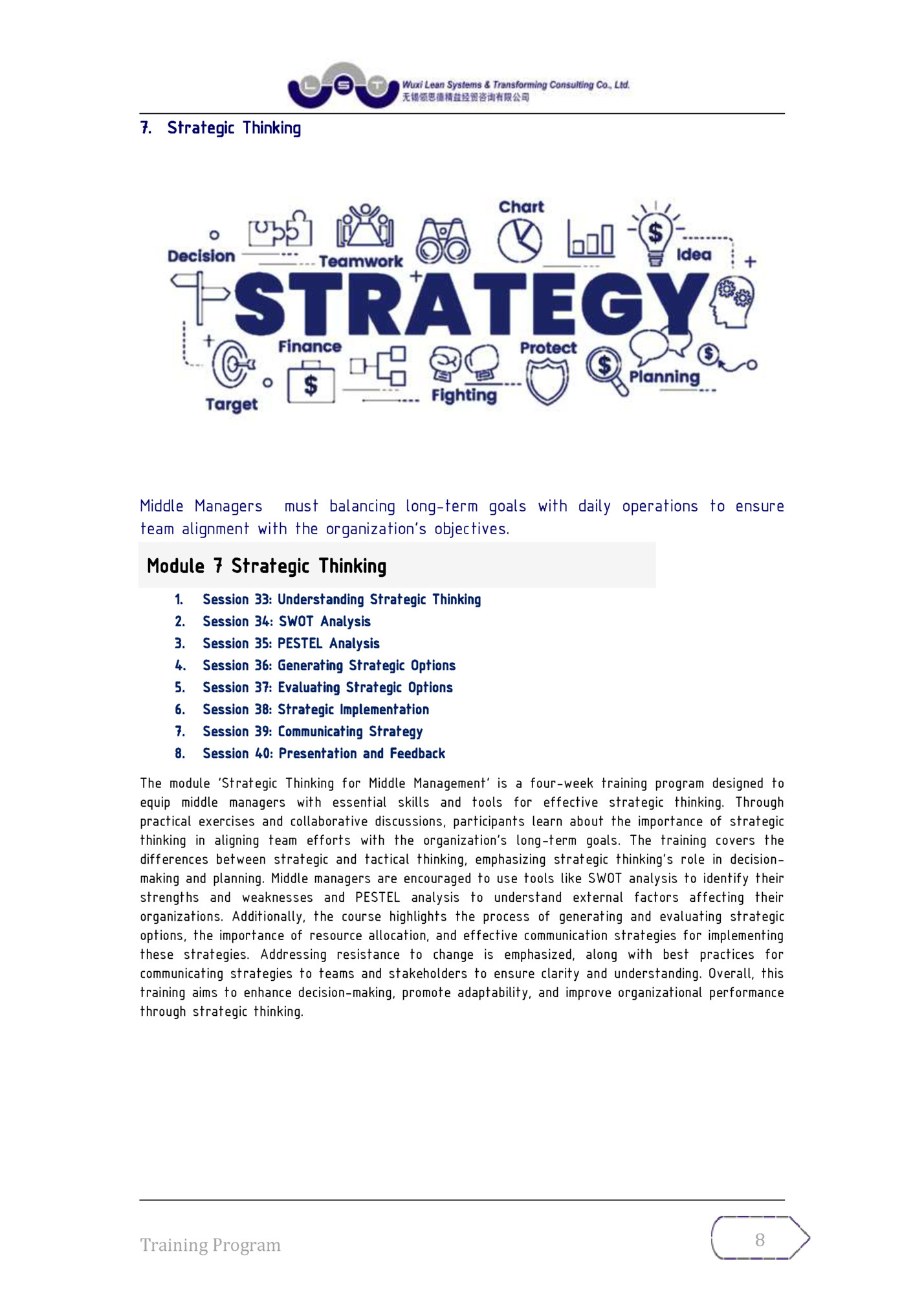 7. Strategic Thinking