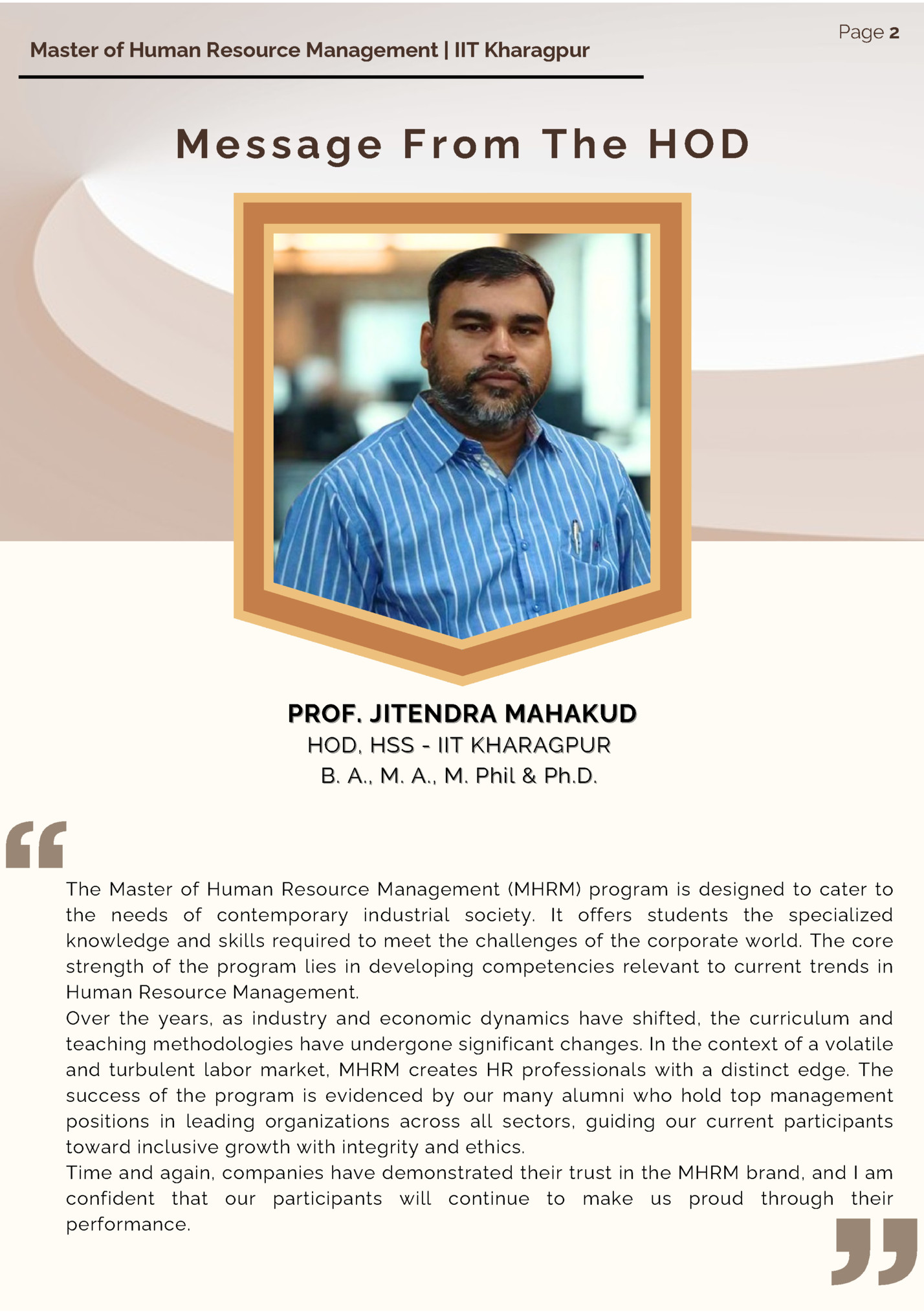 Master of Human Resource Management | IIT Kharagpur