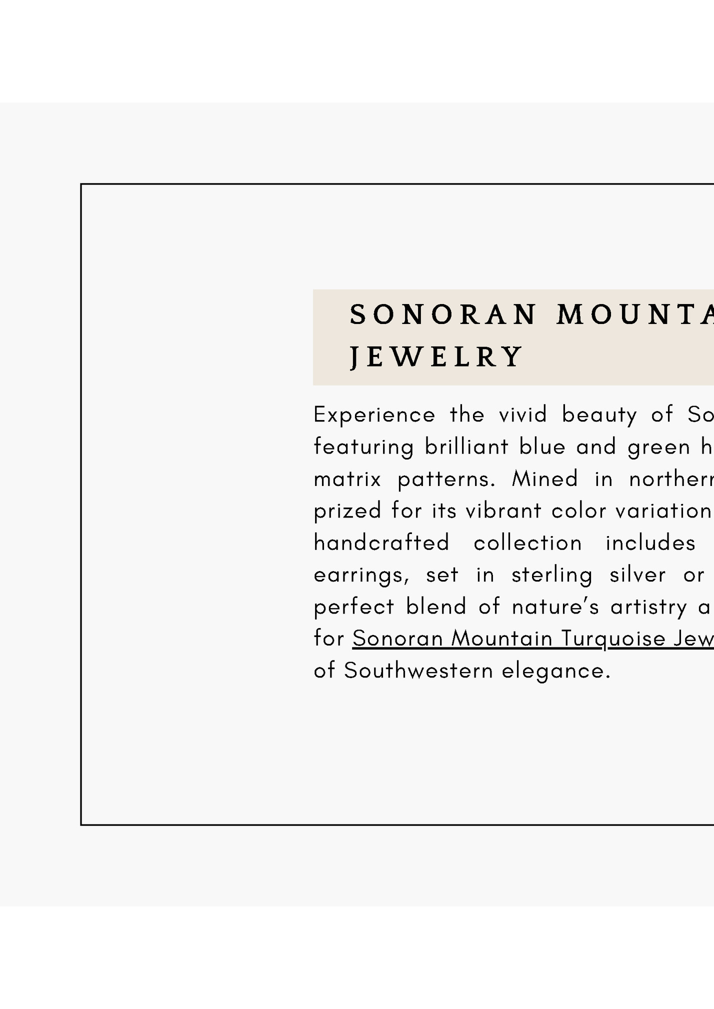 SONORAN MOUNTAIN TURQUOISE