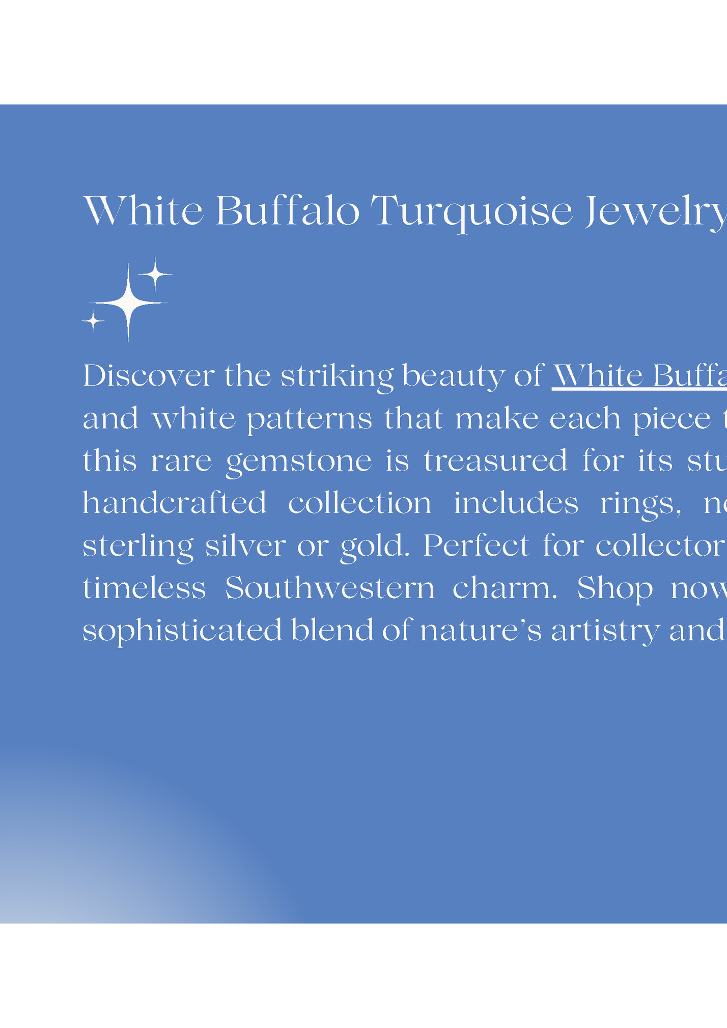 White Buffalo Turquoise Jewelry