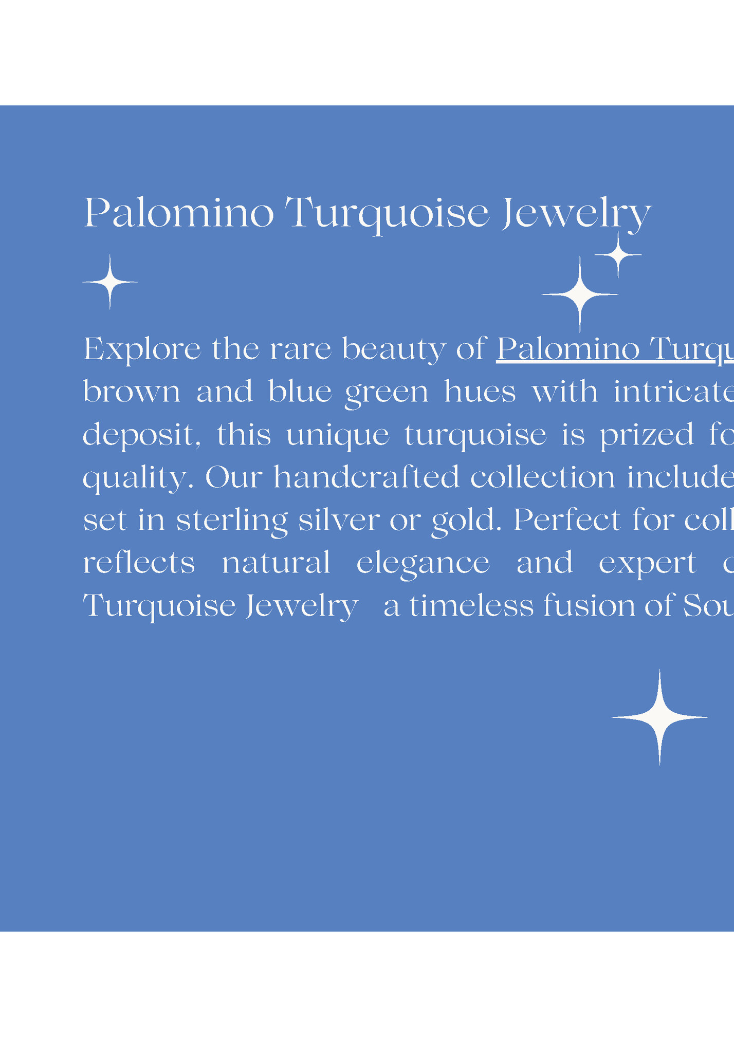 Palomino Turquoise Jewelry