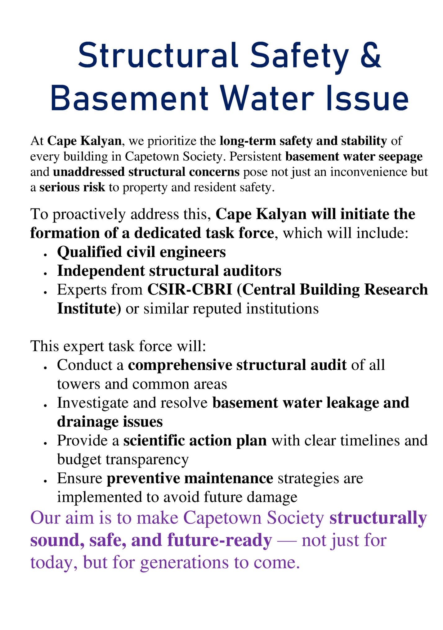 Structural Safety &