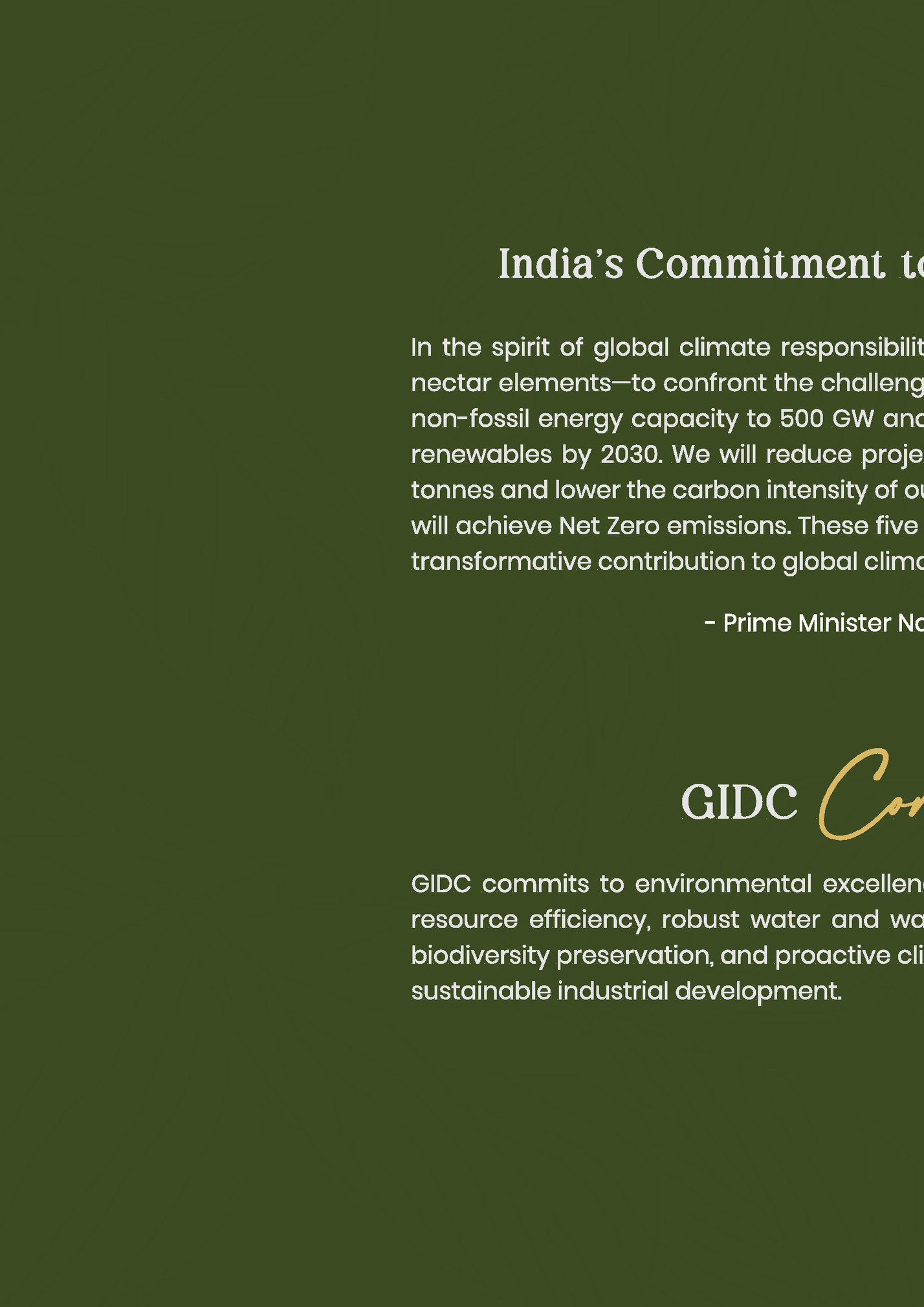 India’s Commitment to Sustainability