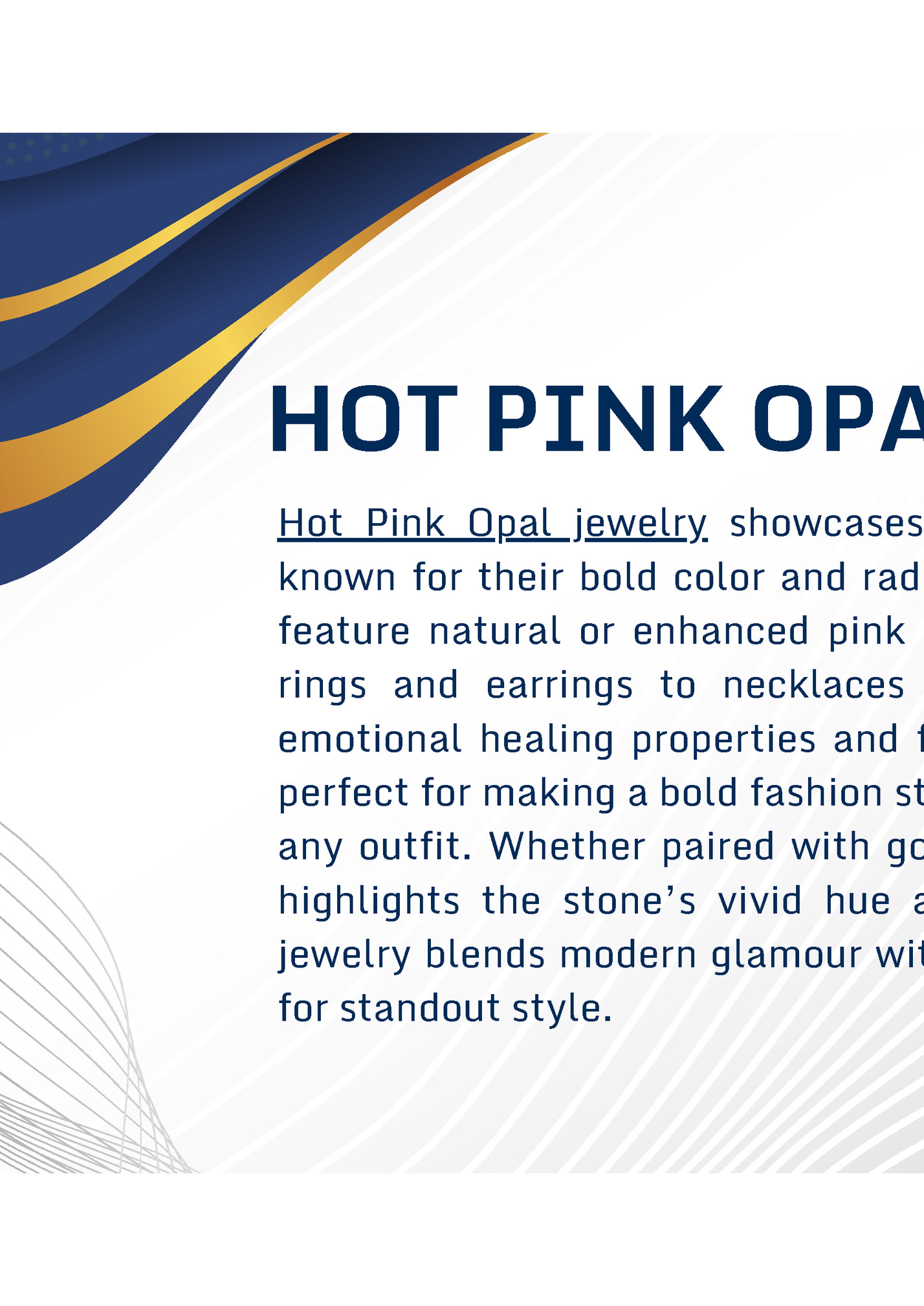 HOT PINK OPAL JEWELRY