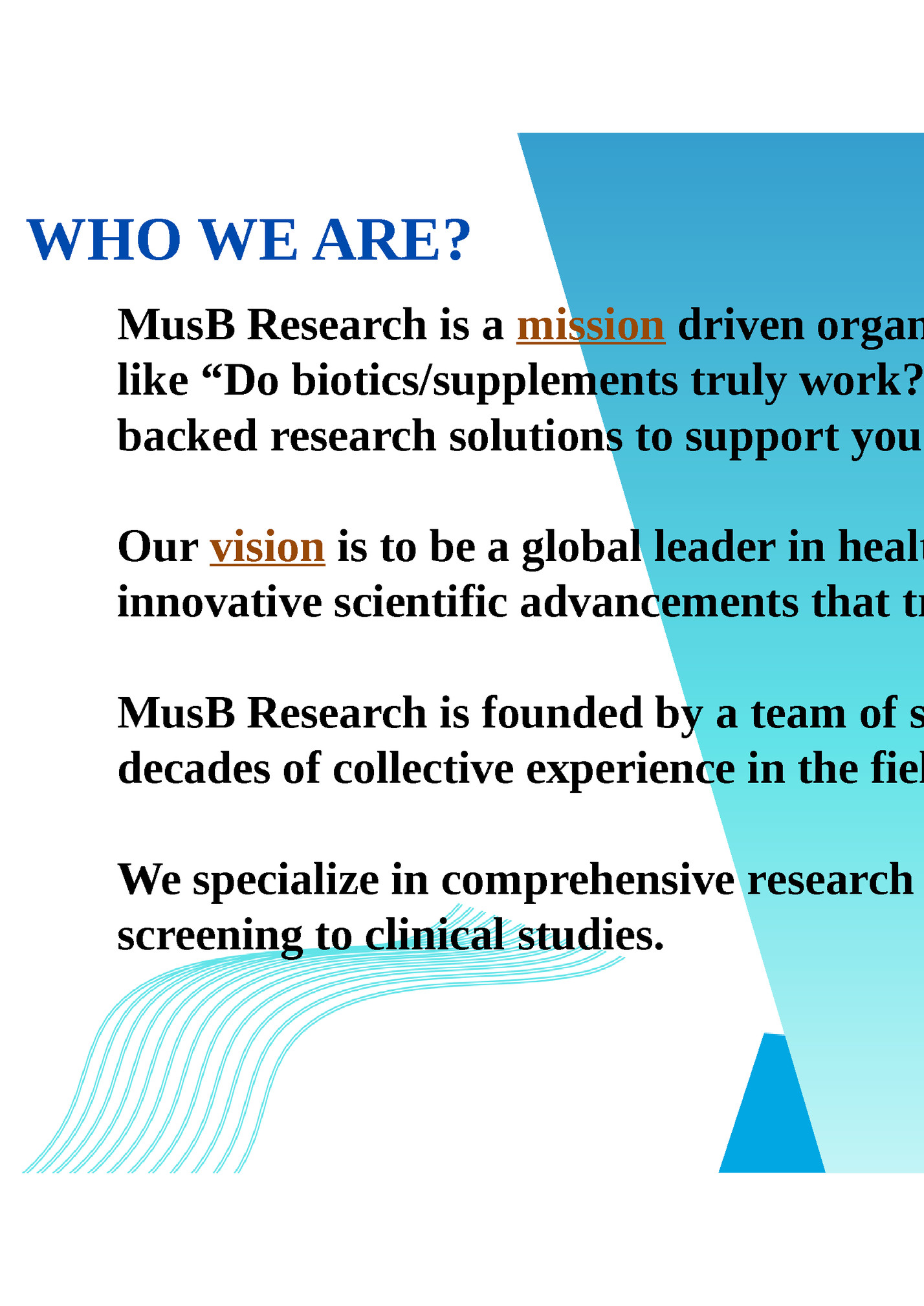 WHO WE ARE?